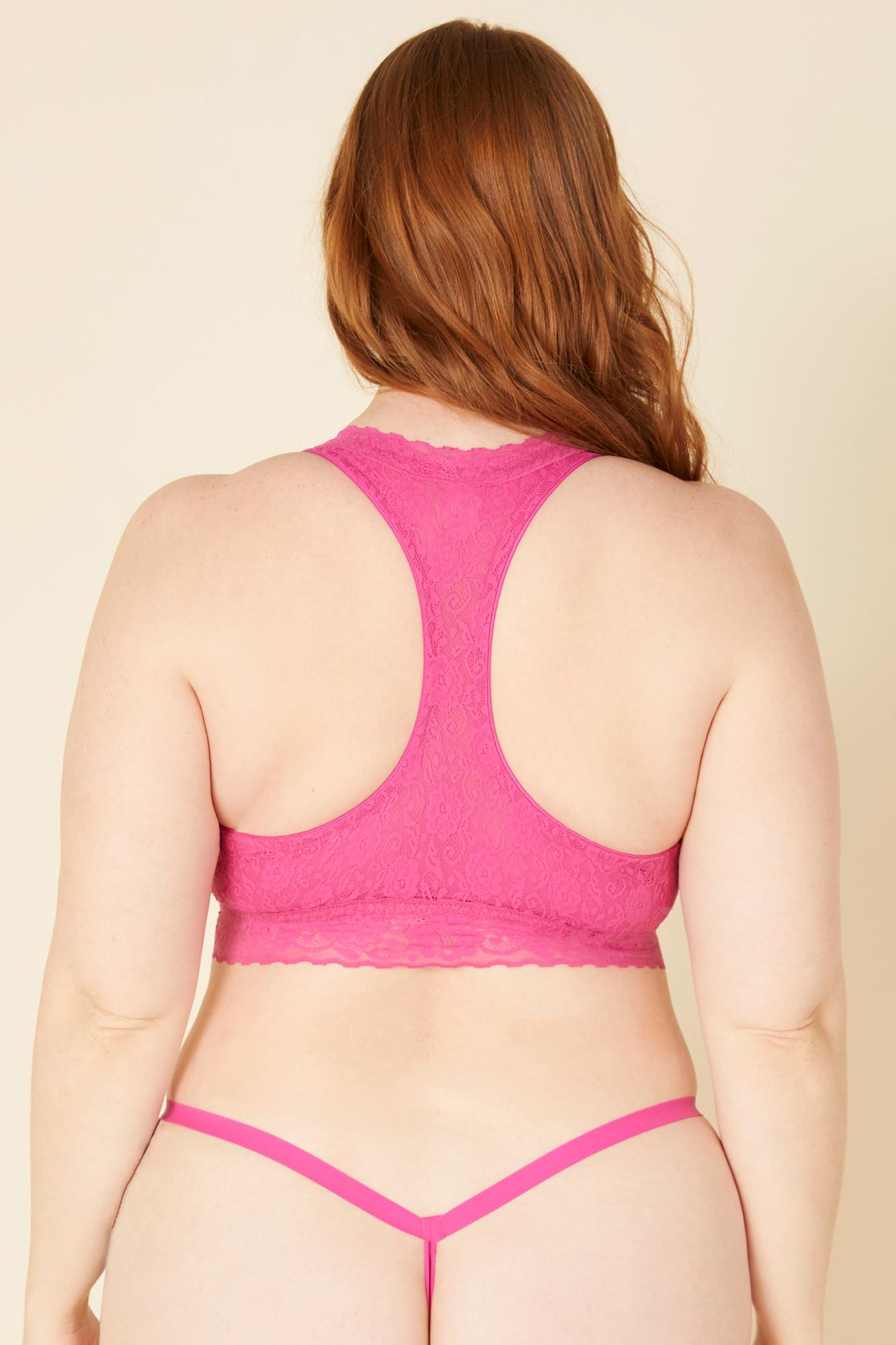 Rosa Bralette - Cosabella Amore Adore Übergröße Racerback-Ralette