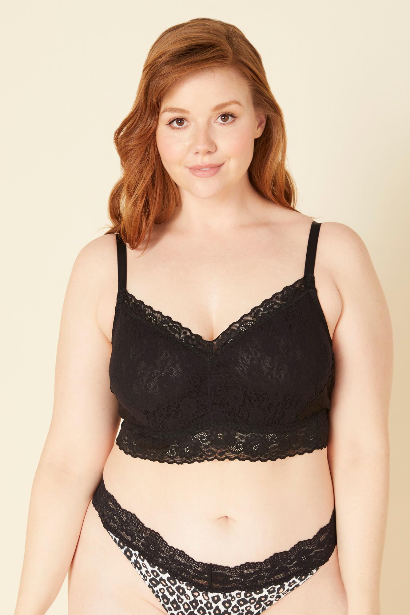 Schwarz Bralette - Cosabella Amore Adore Übergröße Bralette