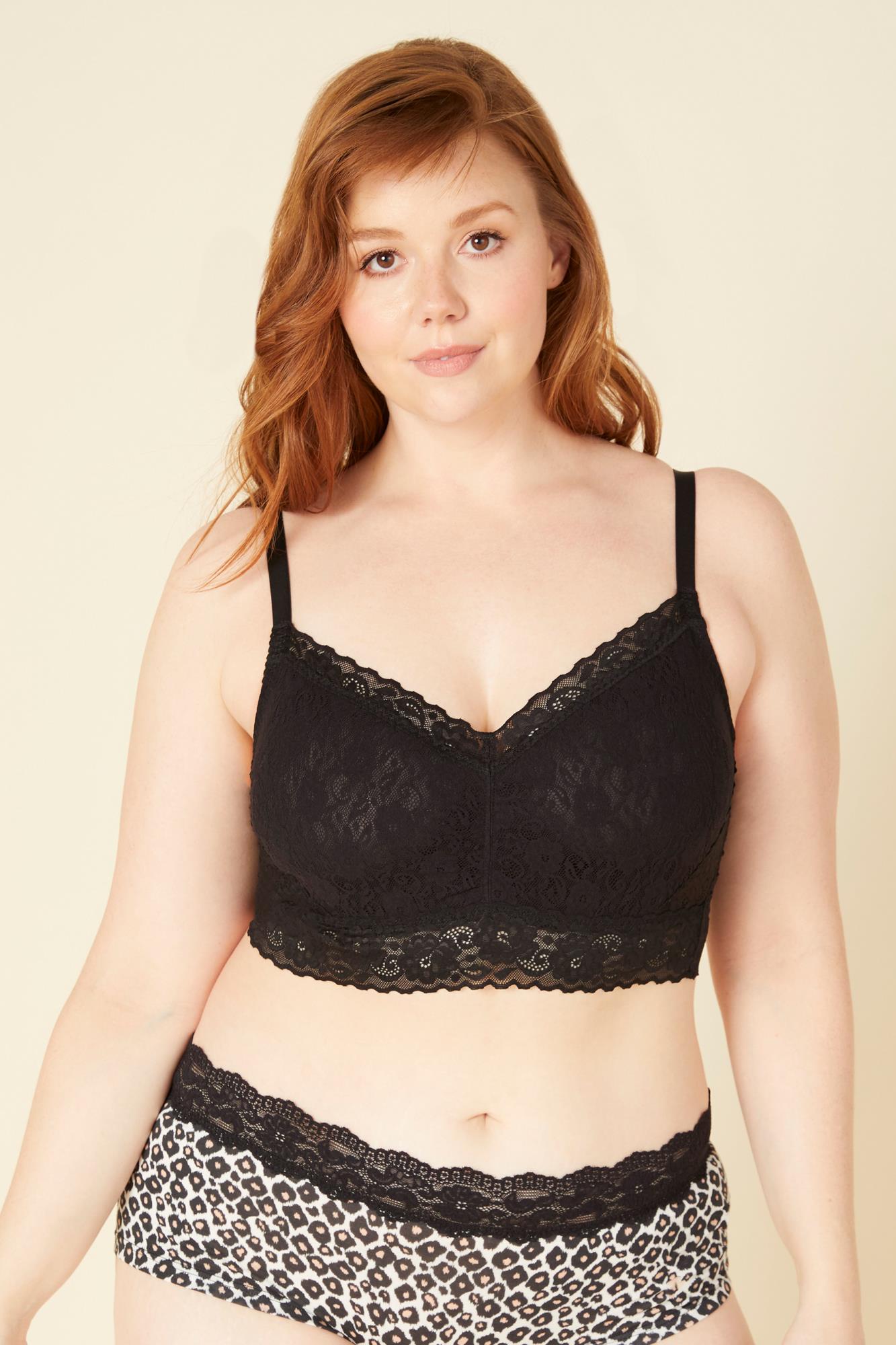 Schwarz Bralette - Cosabella Amore Adore Übergröße Bralette