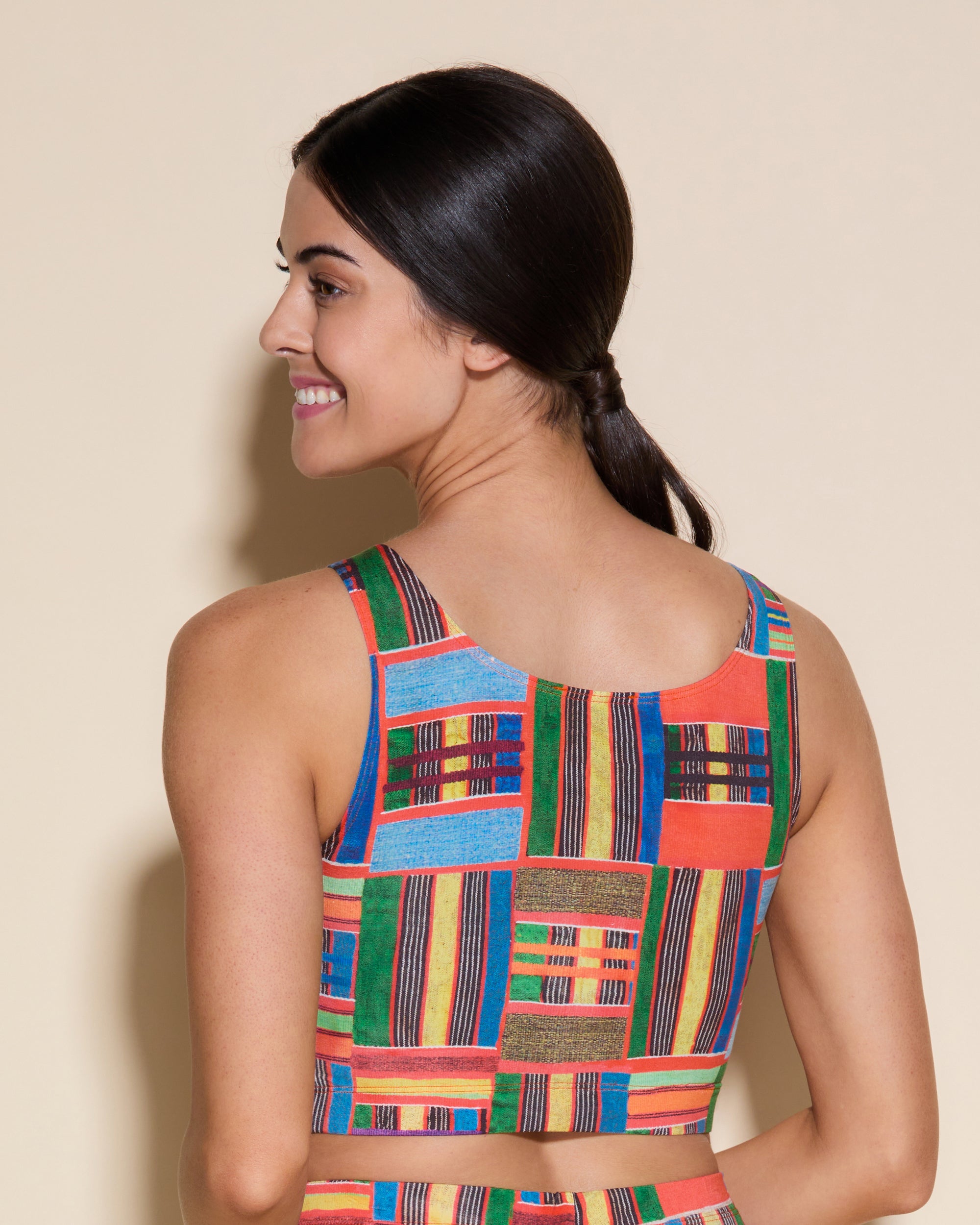 Print Top - Africa Low Cut Tank