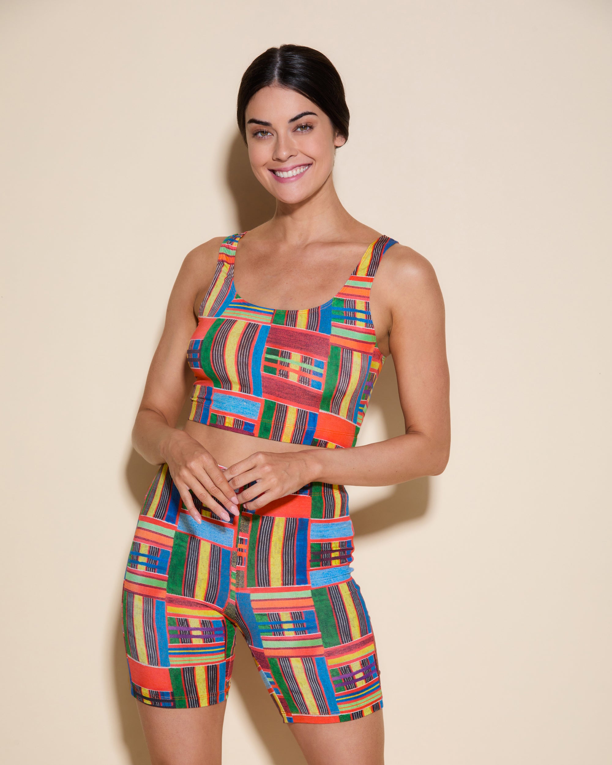 Print Top - Africa Low Cut Tank