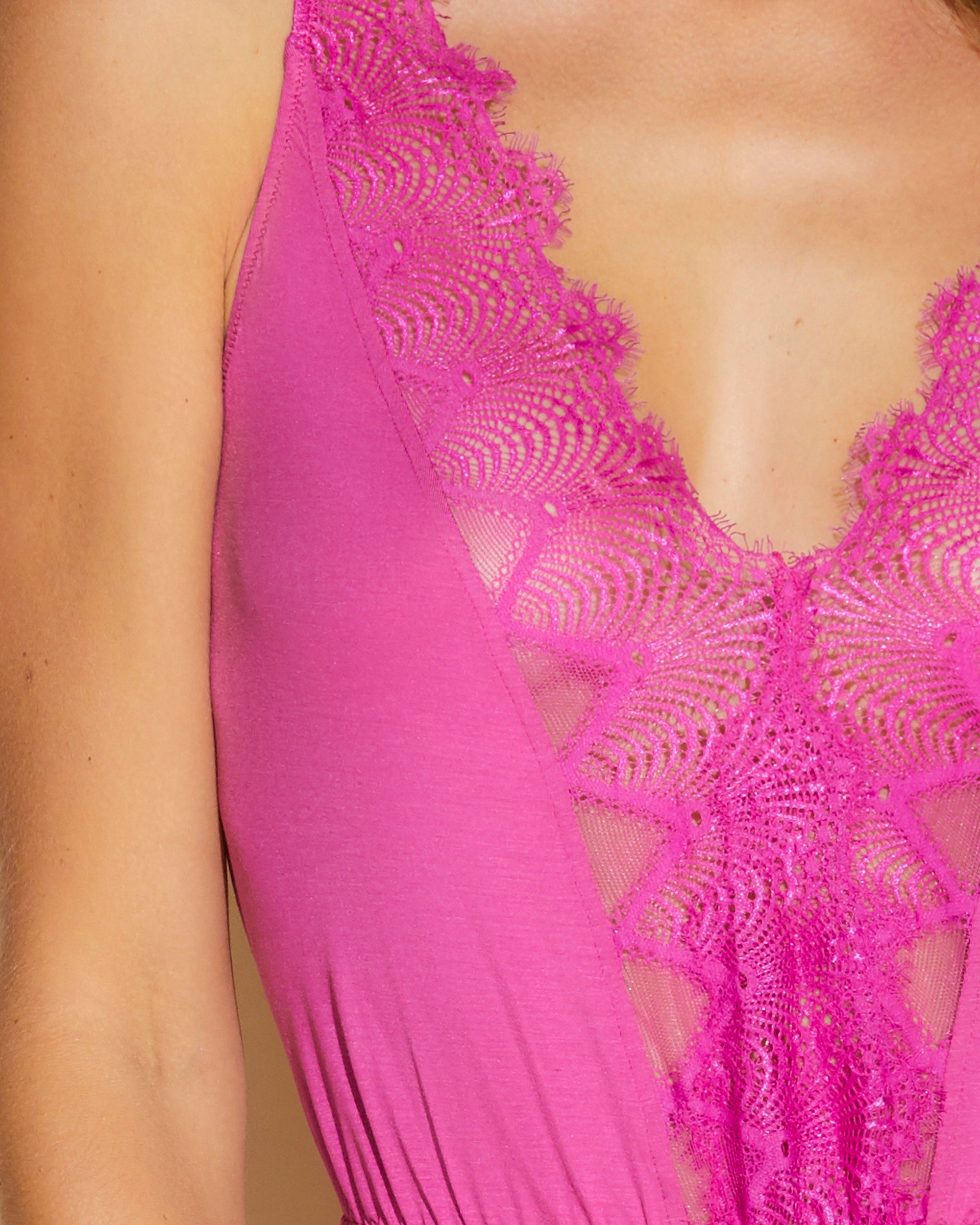 Pink Teddy - Allure Sleep Romper