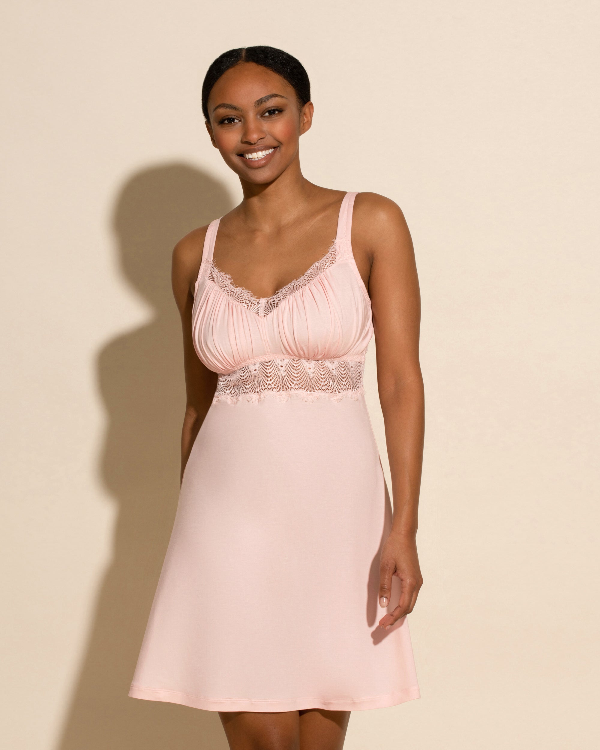 Pink Chemise - Allure Sleep Curvy Chemise