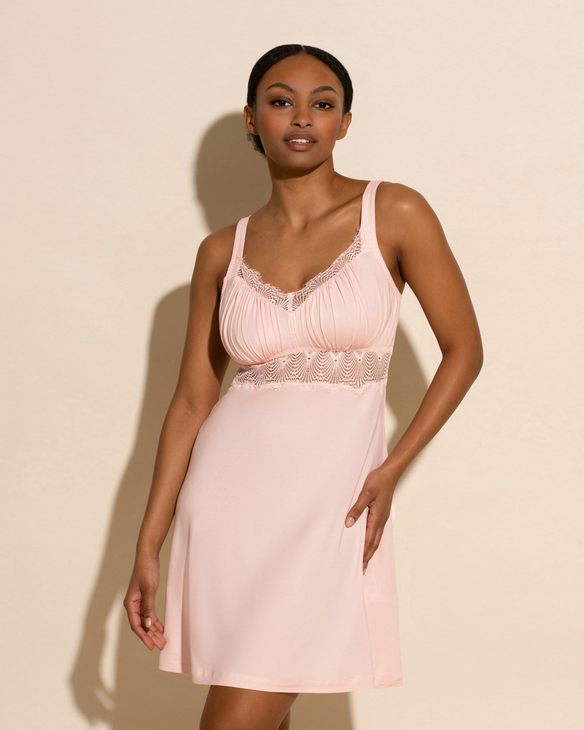 Pink Chemise - Allure Sleep Curvy Chemise
