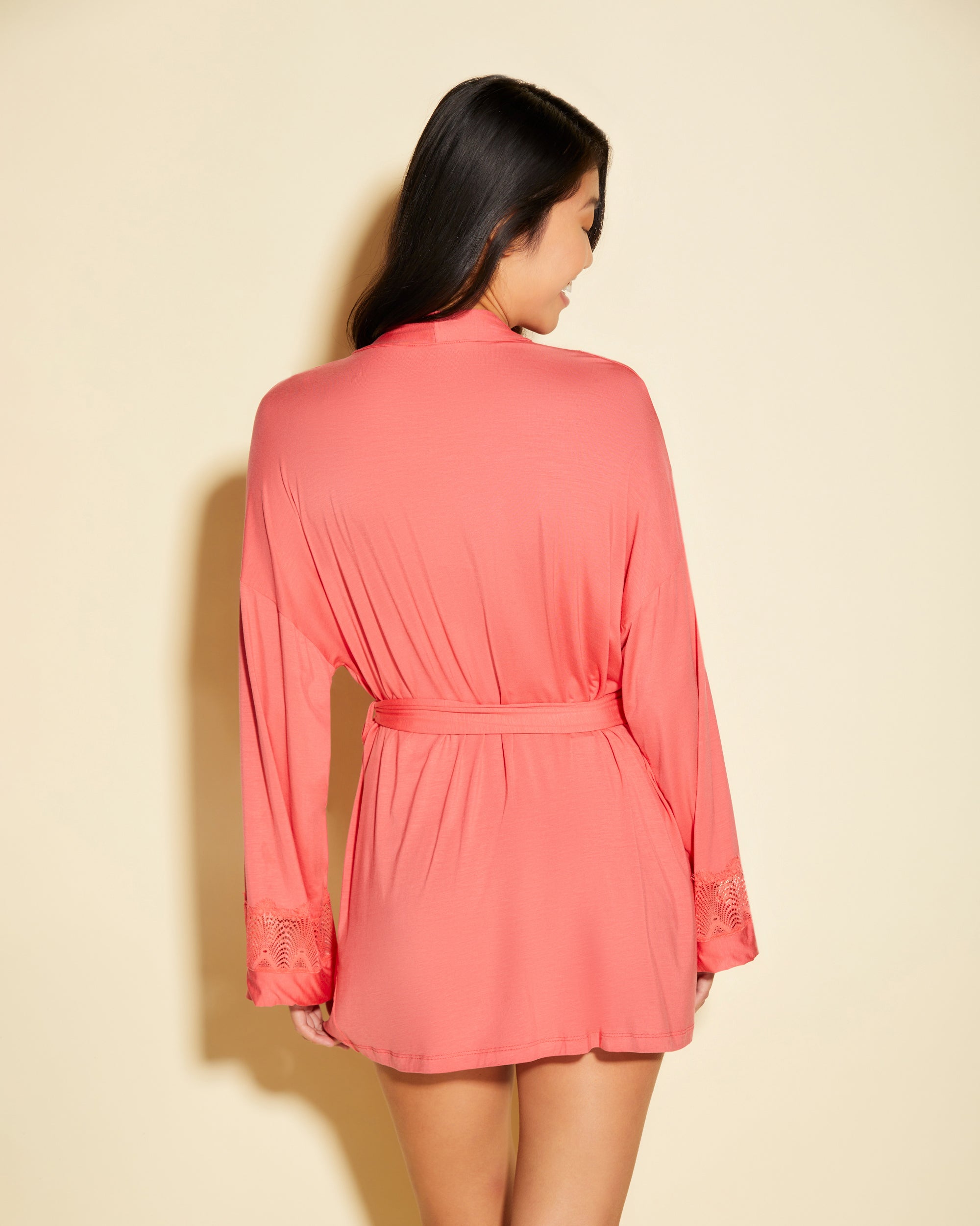 Rouge Robe De Chambre - Allure Sleep Robe De Chambre