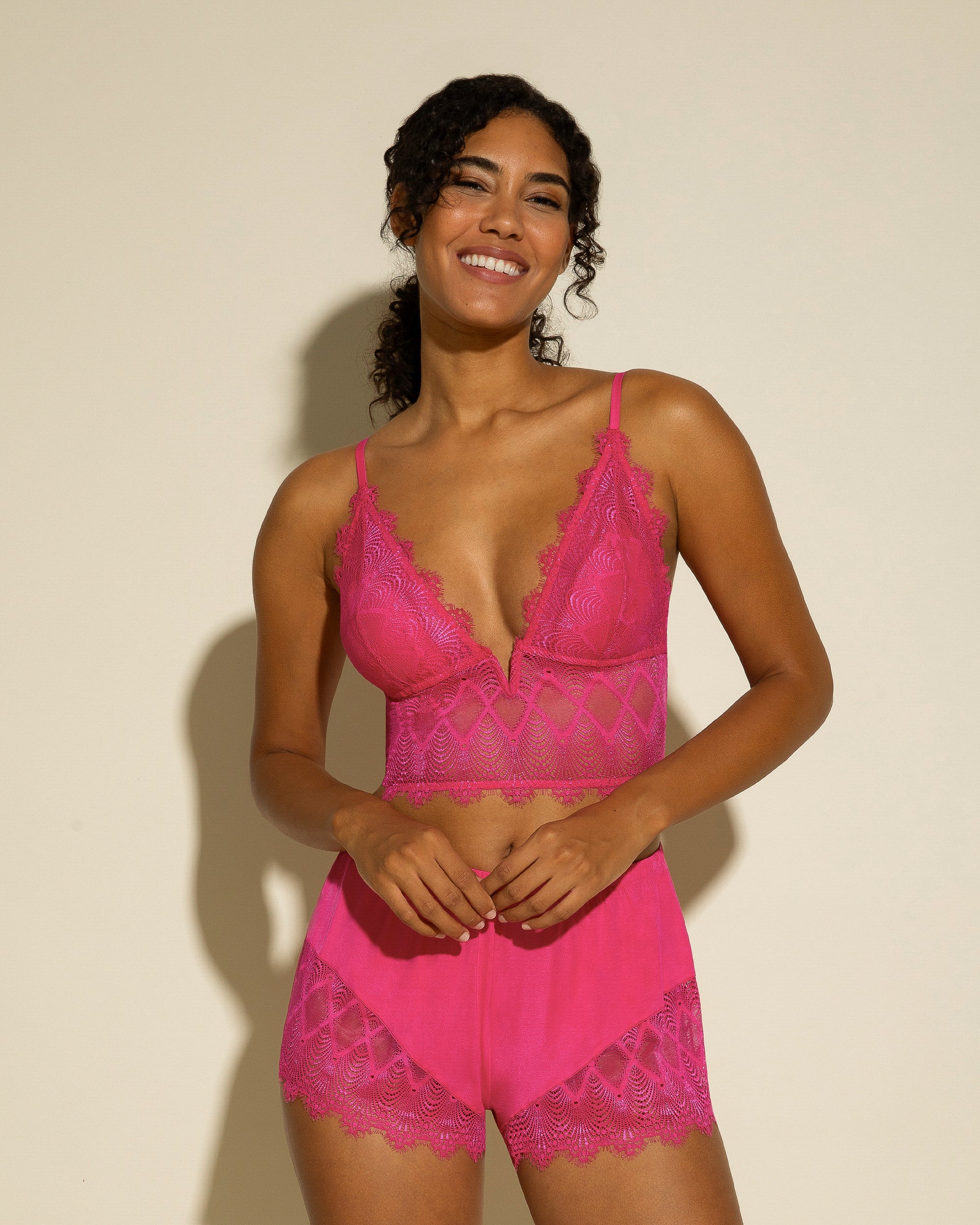 Rosa Set - Allure Sleep Cami & Boxer