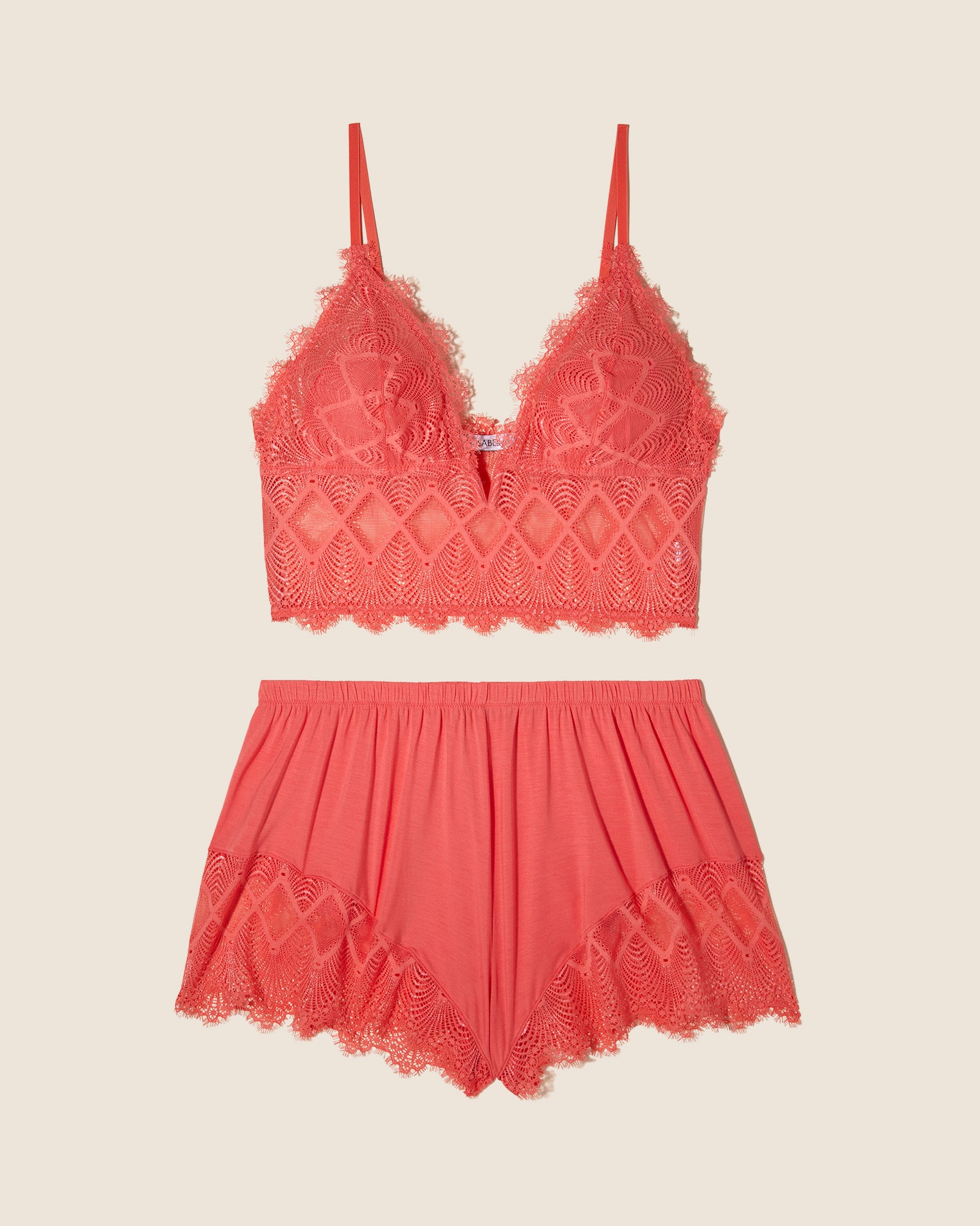 Roja Conjuntos - Allure Sleep Camiseta Y Shorts