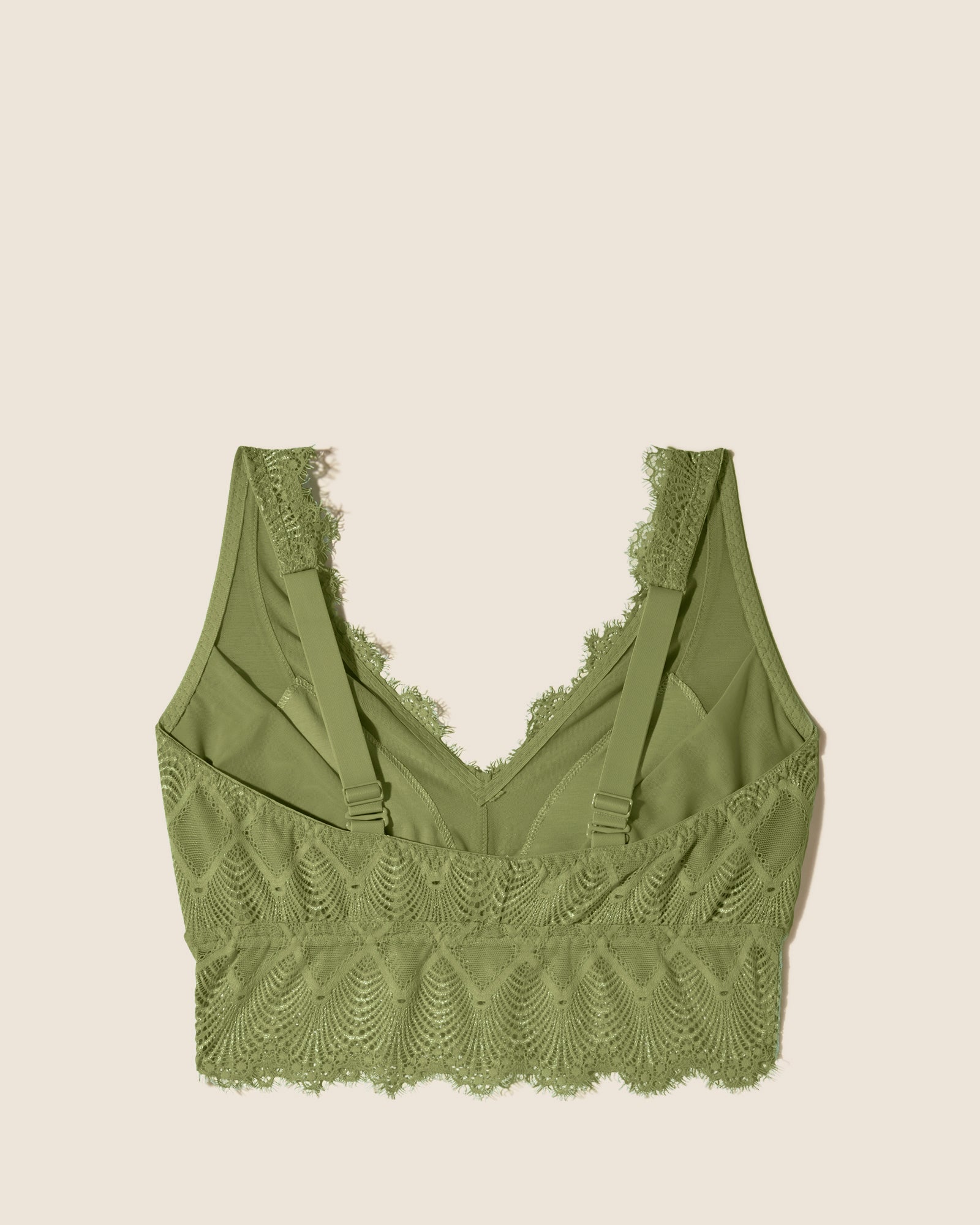 Verde Bralette - Allure Bralette Curvy Con Scollatura Prfonda