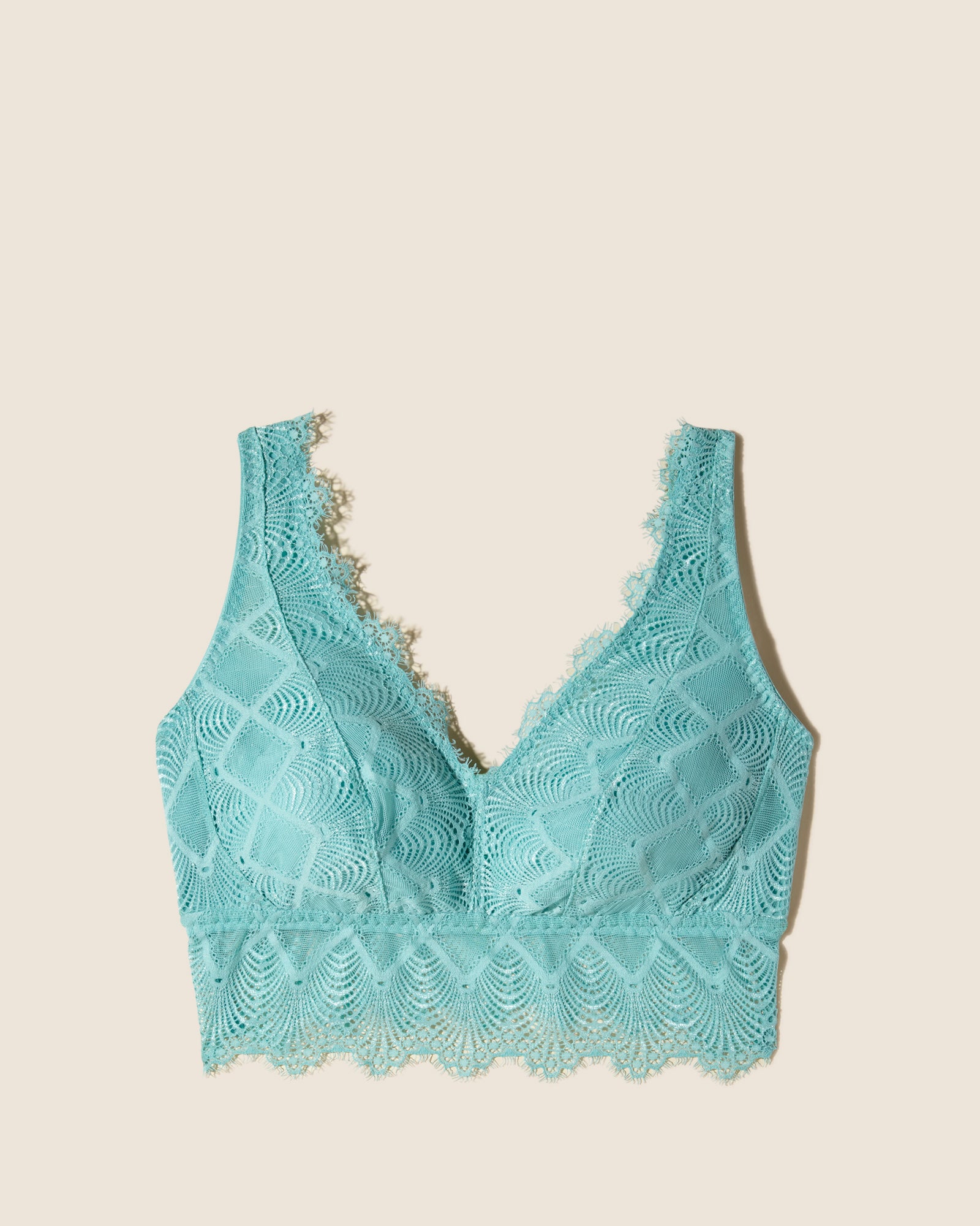 Blau Bralette - Allure Curviy Bralette Mit Tiefem Ausschnitt