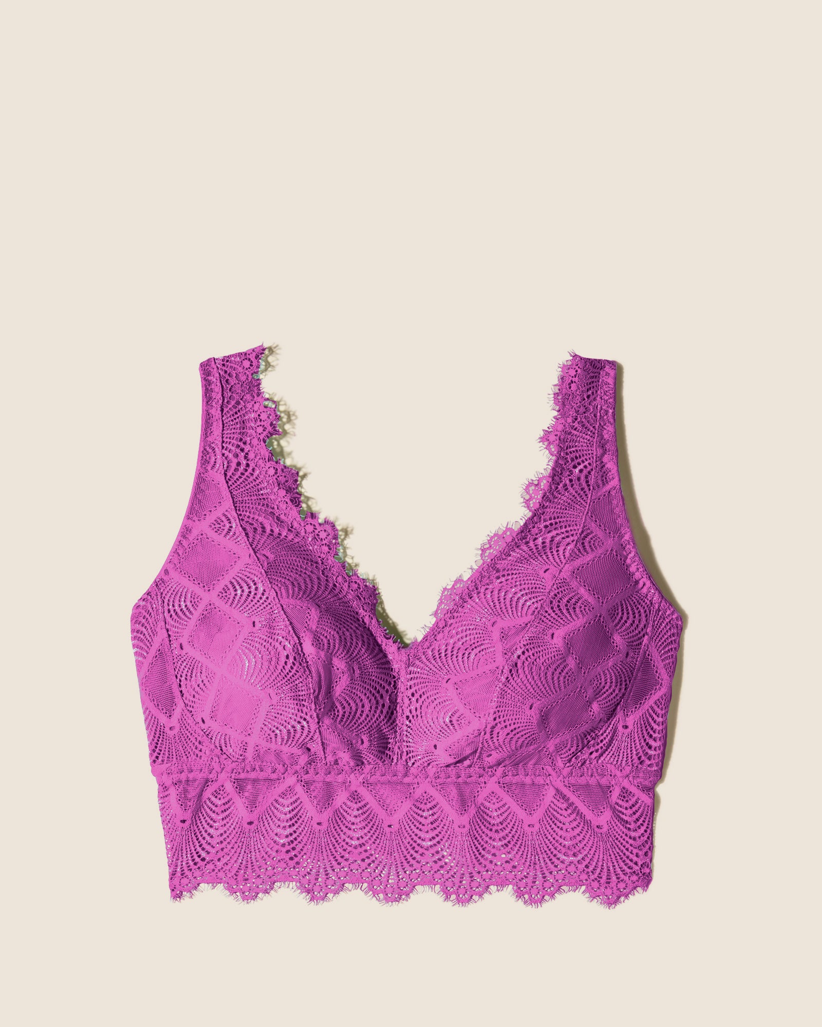 Pink Bralette - Allure Curvy Plunge Bralette