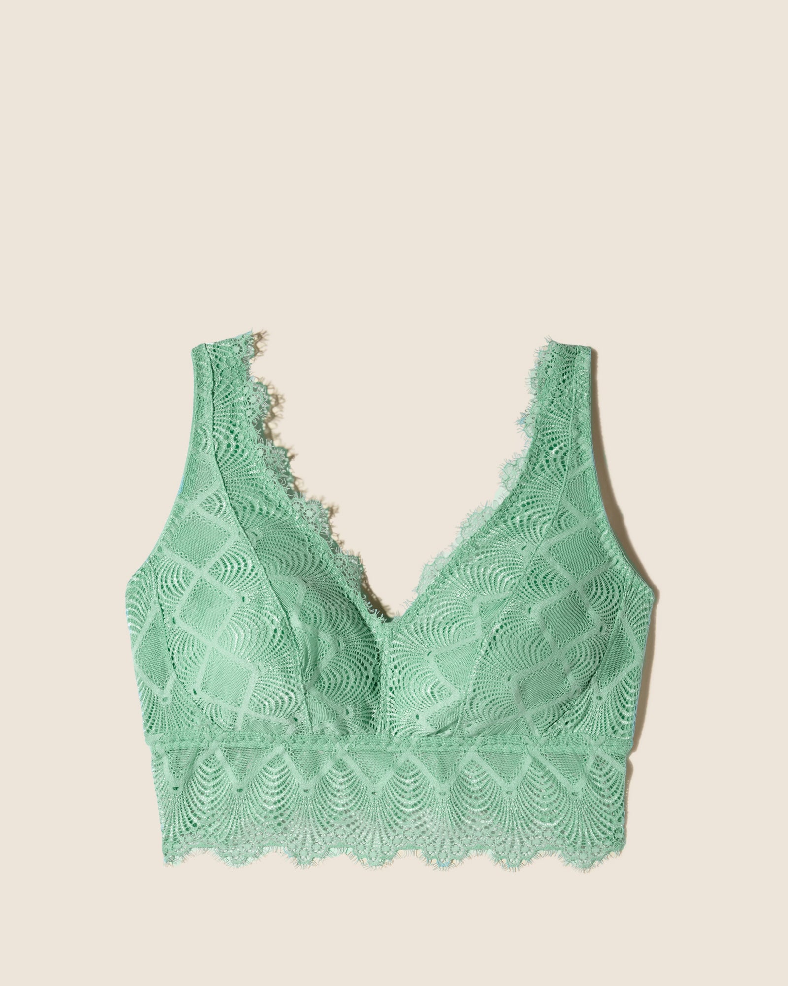 Verde Bralette - Allure Bralette Curvy Con Scollatura Prfonda