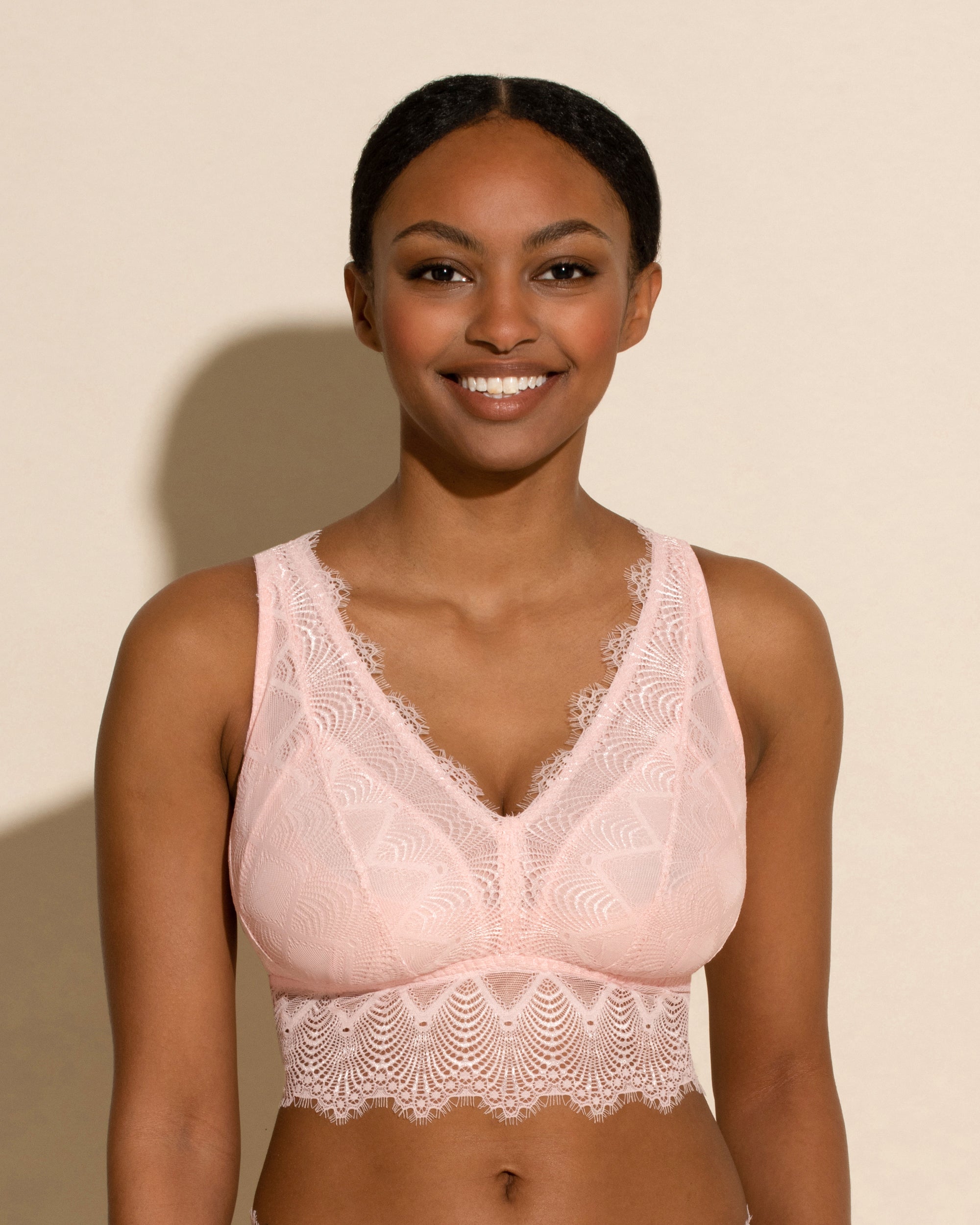 Rosa Bralette - Allure Bralette Curvy Con Scollatura Prfonda