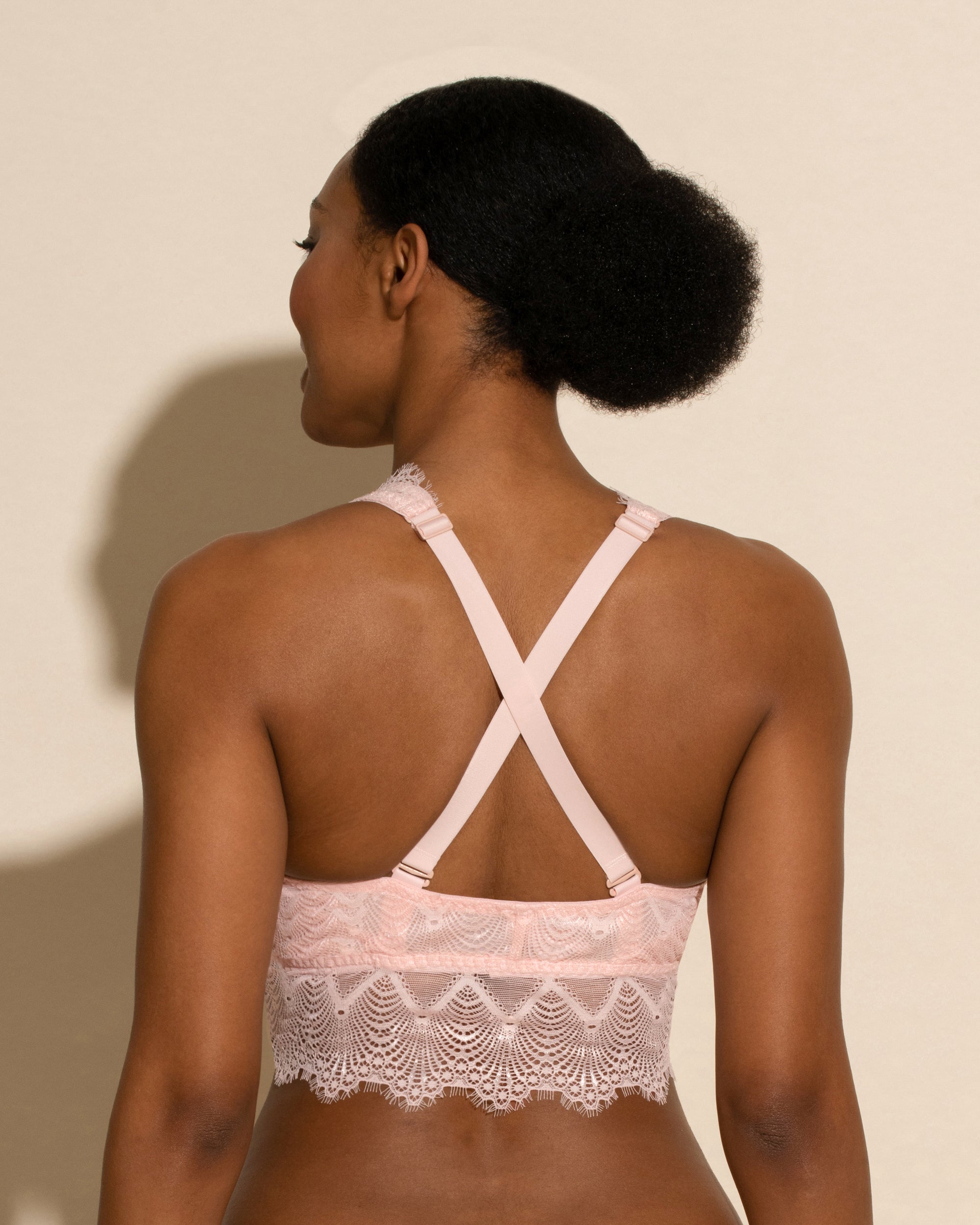 Rosa Bralette - Allure Bralette Curvy Con Scollatura Prfonda