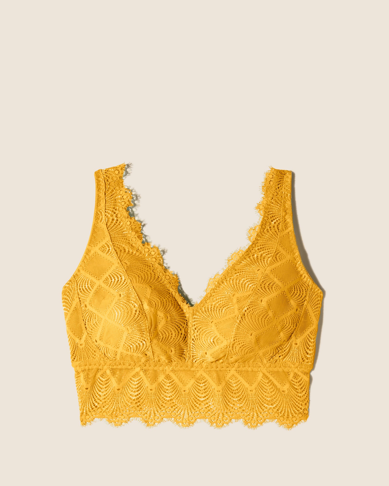 Yellow Bralette - Allure Curvy Plunge Bralette