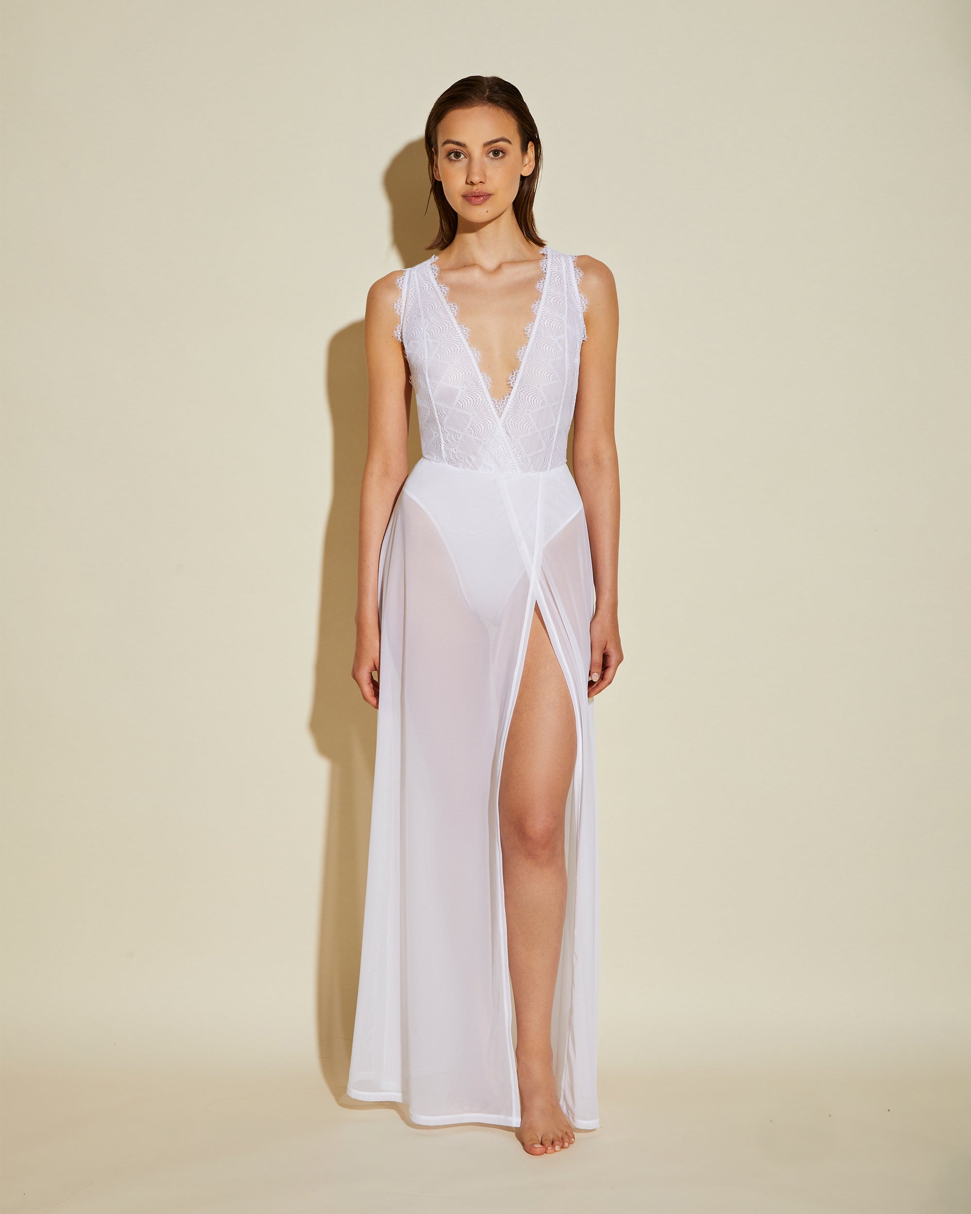 Weiß Kleid - Allure Maxikleid