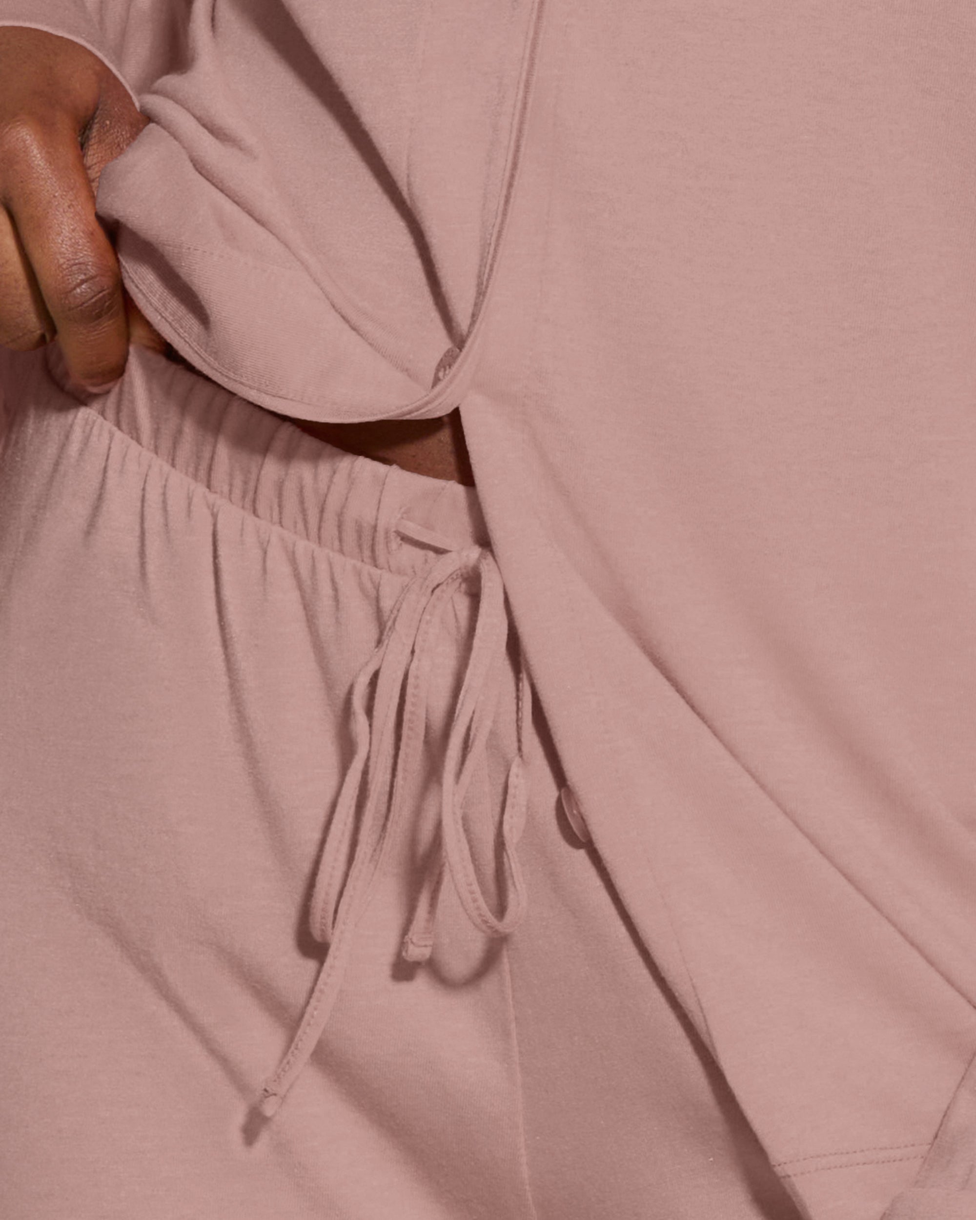 Beige Set - Bella Pigiama Con Top A Maniche Lunghe E Boxer