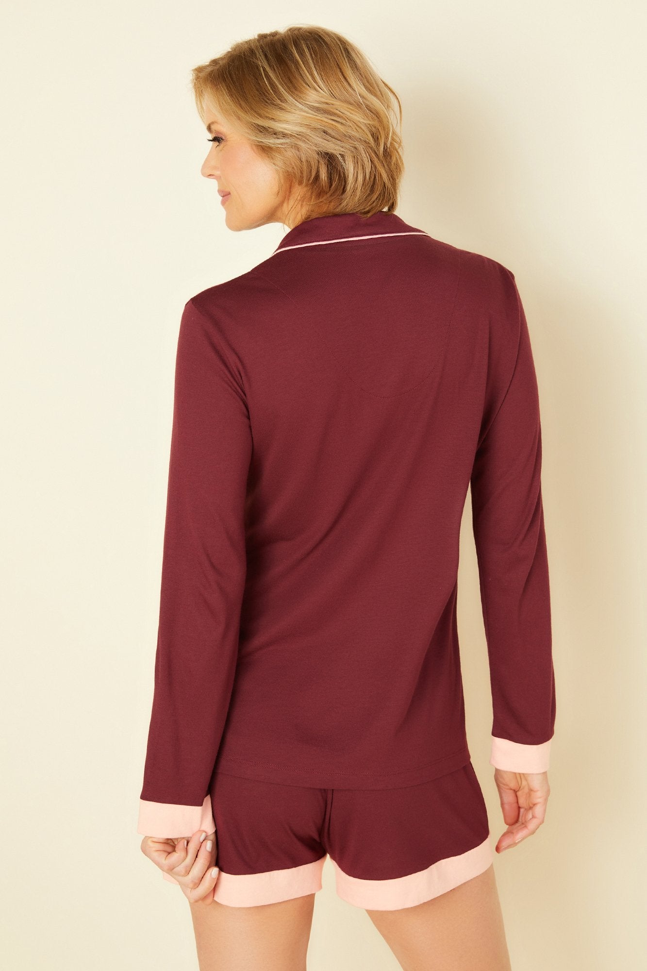 Rouge Ensemble - Bella Haut Manches Longues & Short De Pyjama