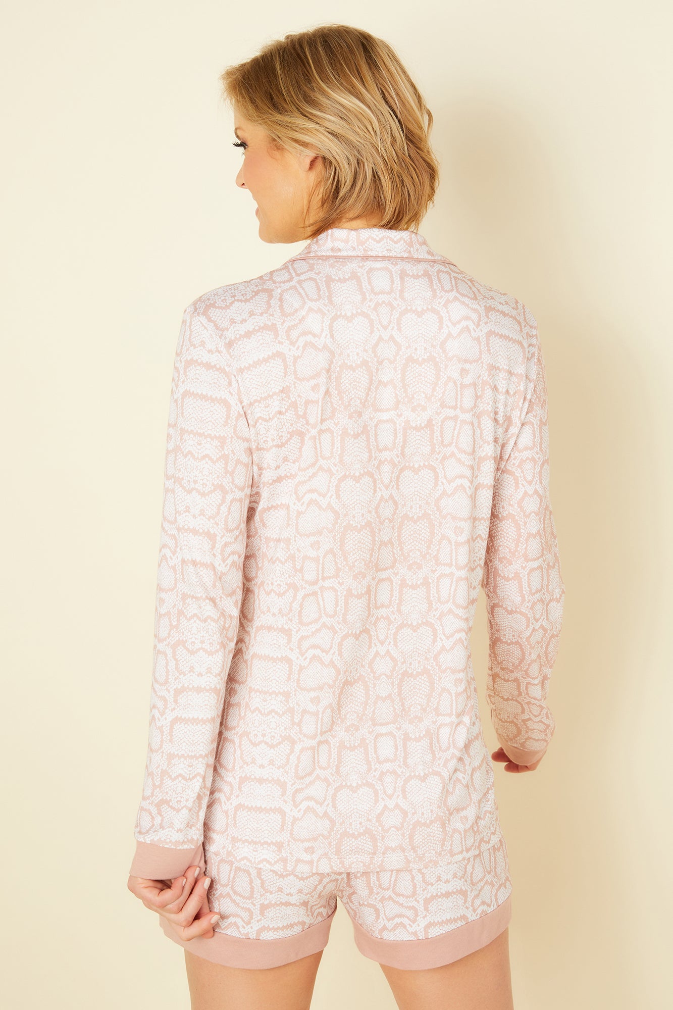 Rosa Set - Bella Printed Printed Long Sleeve Top And Boxer