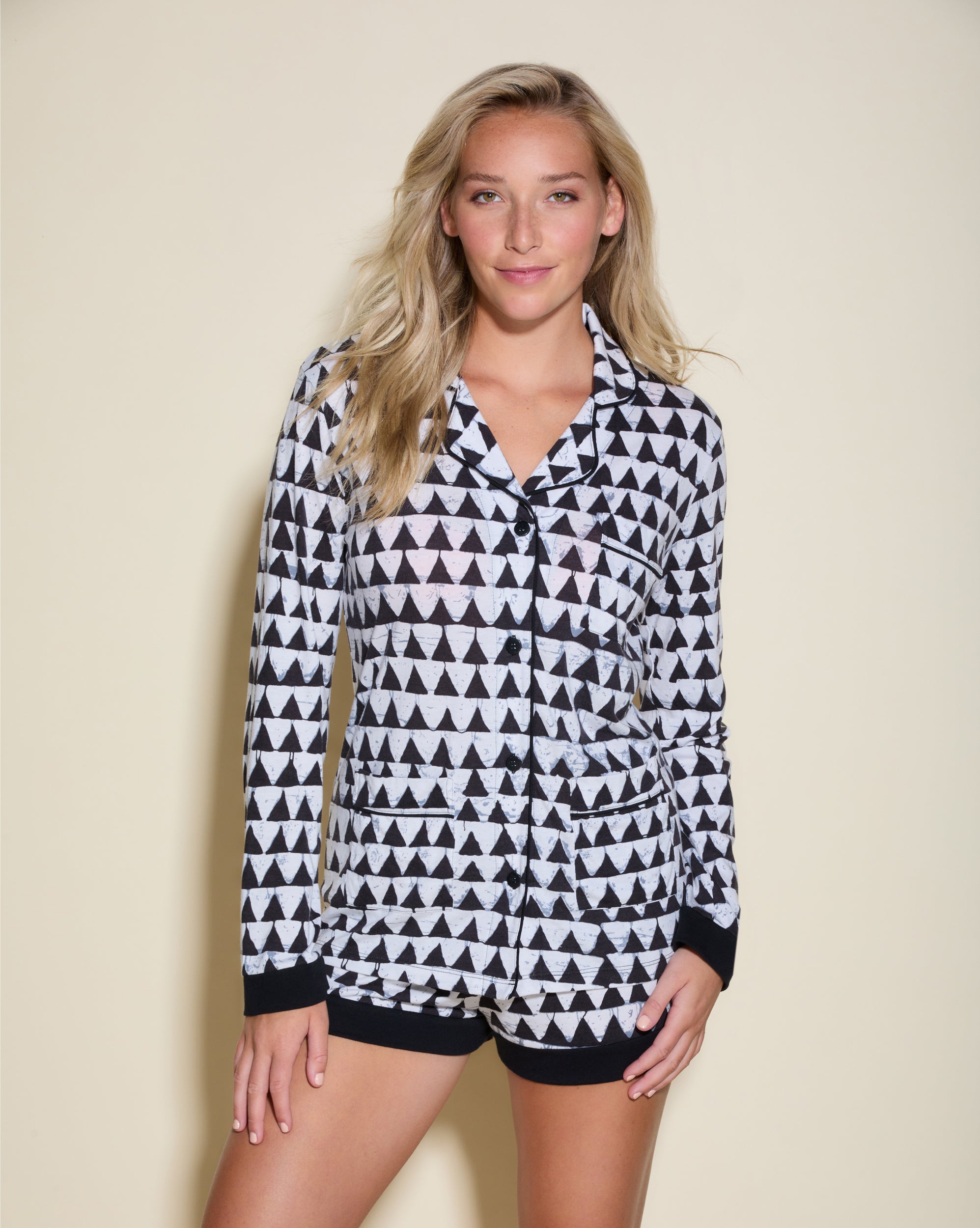 Imprimé Ensemble - Bella Printed Ensemble De Boxer Pyjama Court