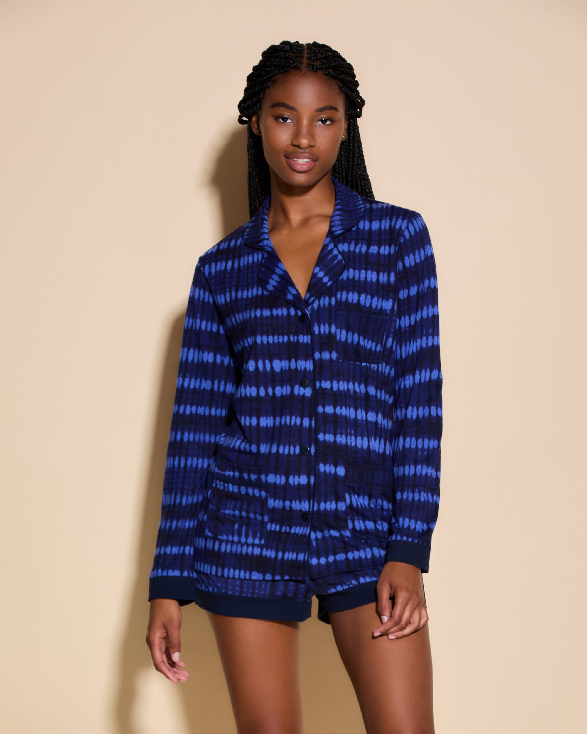 Imprimé Ensemble - Bella Printed Ensemble De Boxer Pyjama Court