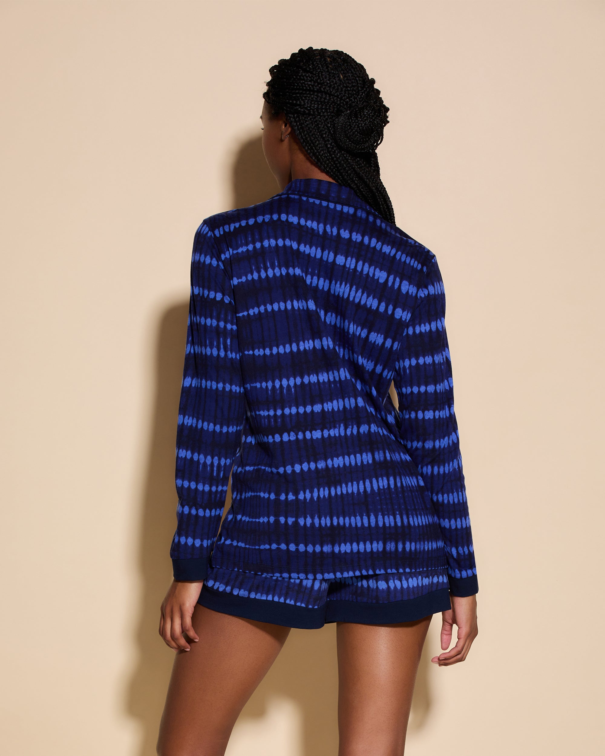 Print Set - Bella Printed 3 Pockets Ls Top & Boxer Set