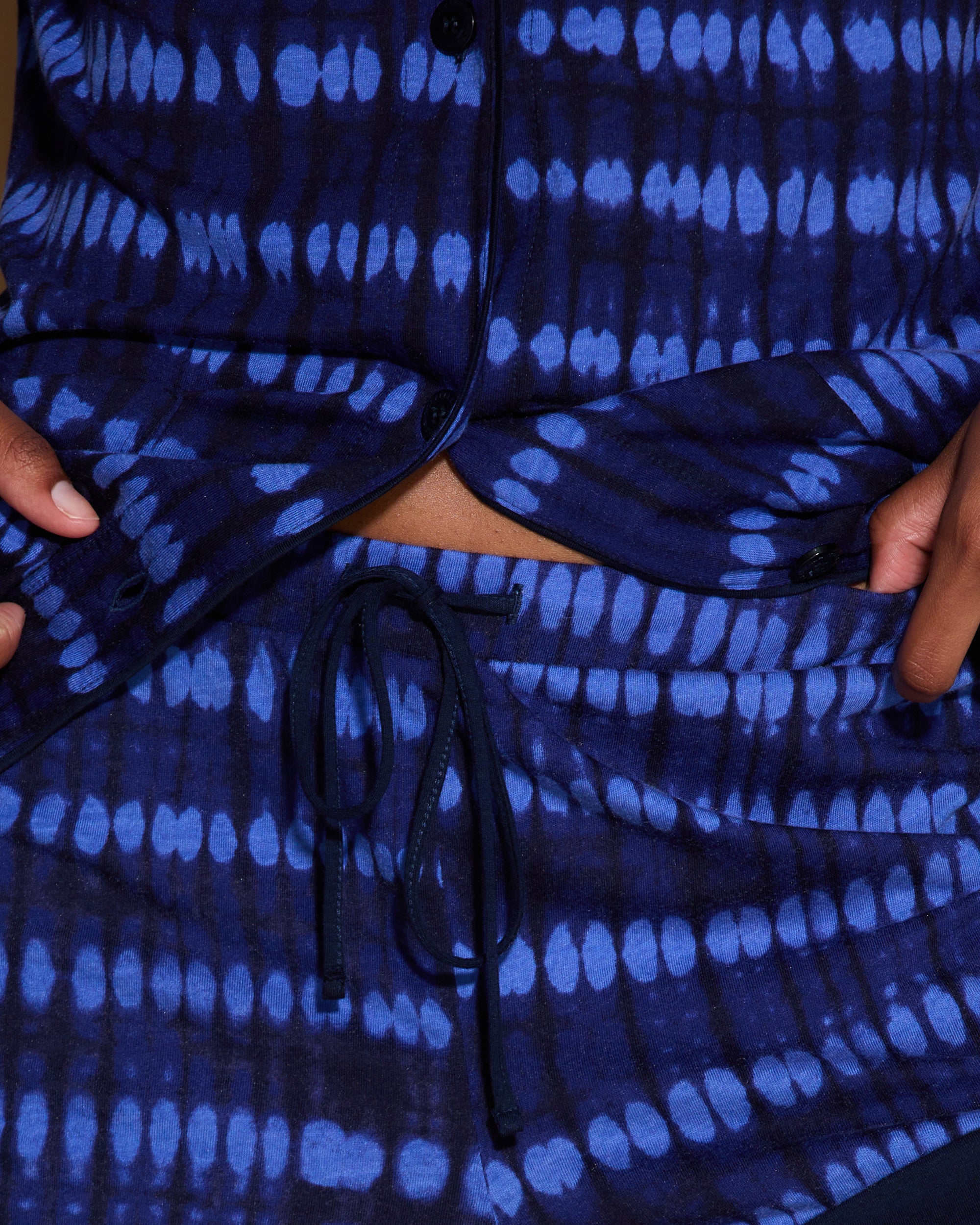 Estampado Conjuntos - Bella Printed Conjunto De Pijama Con Pantalones Cortos