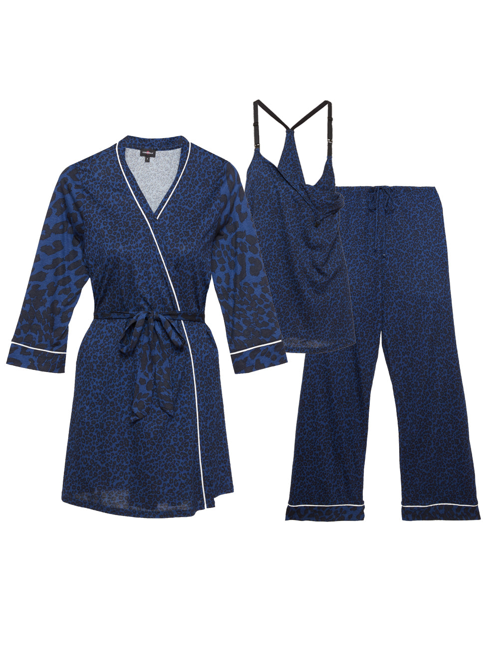 Blau Set, Bella Maternity Printed Mama Still-Pyjama Im Set