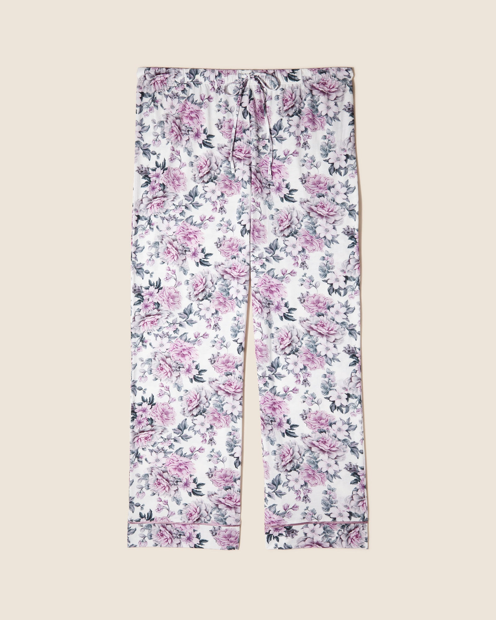 Estampado Conjuntos - Bella Printed Conjunto De Pijama Con Bata, Camiseta Y Pantalones