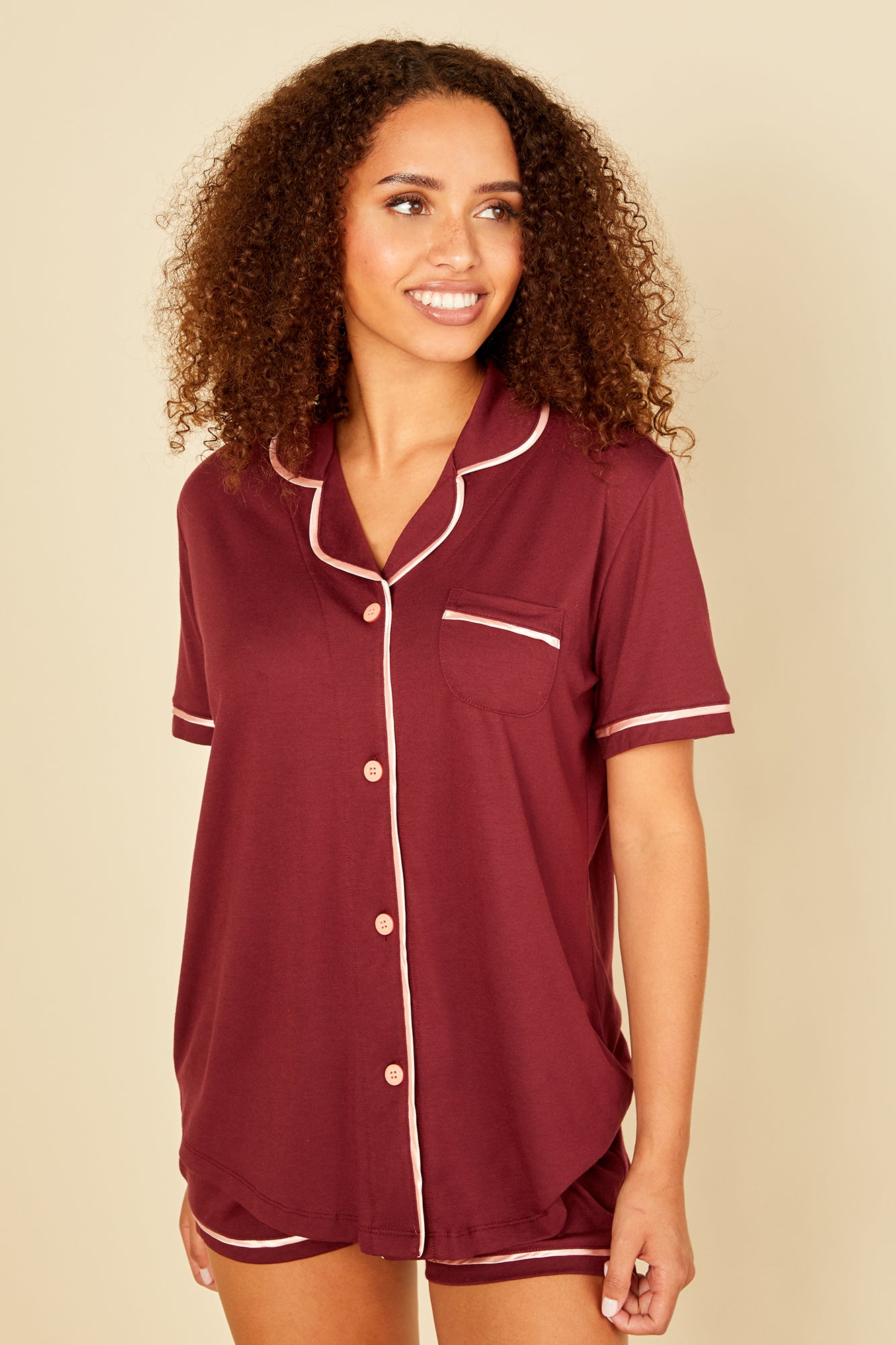 Roja Tops - Bella Camisa De Manga Corta