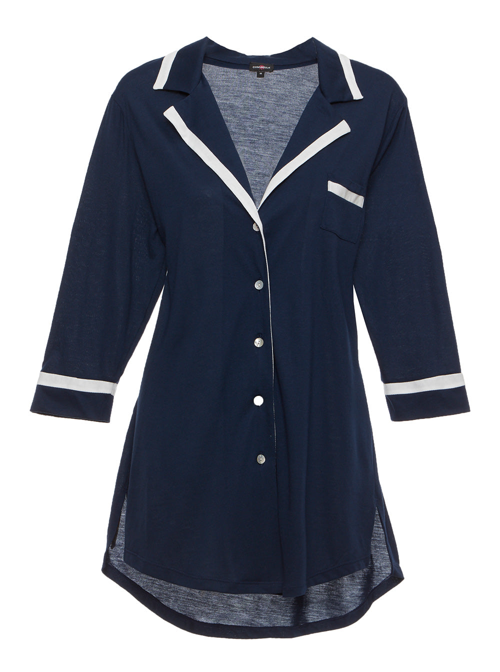 Bleue Chemise - Bella Chemise De Nuit