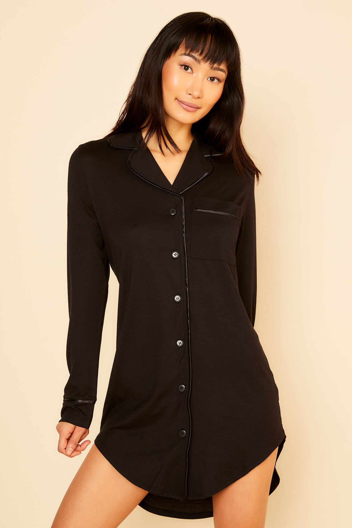 Schwarz Shirt - Bella Schlafshirt