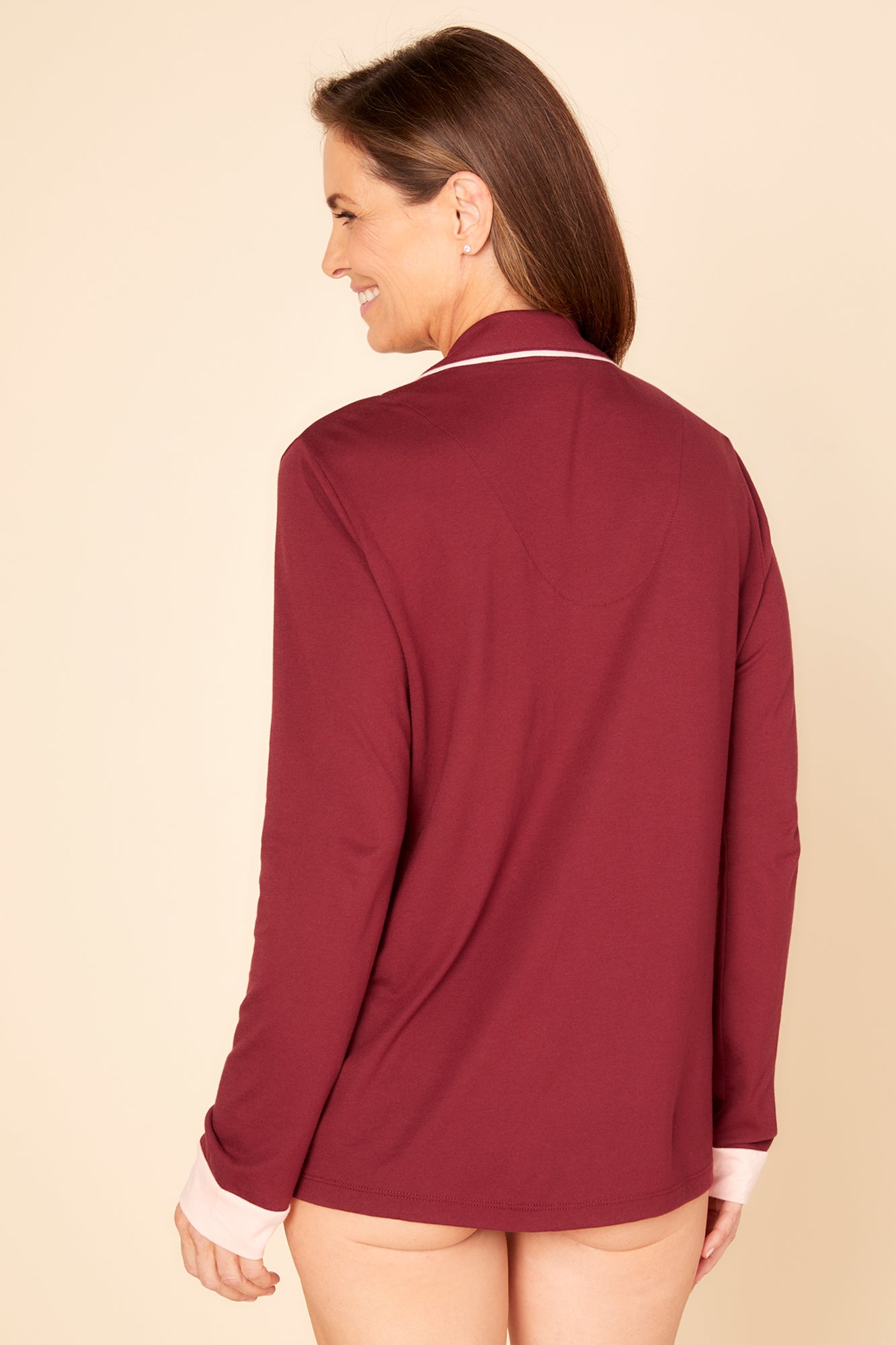 Roja Tops - Bella Camisa De Pijama De Manga Larga