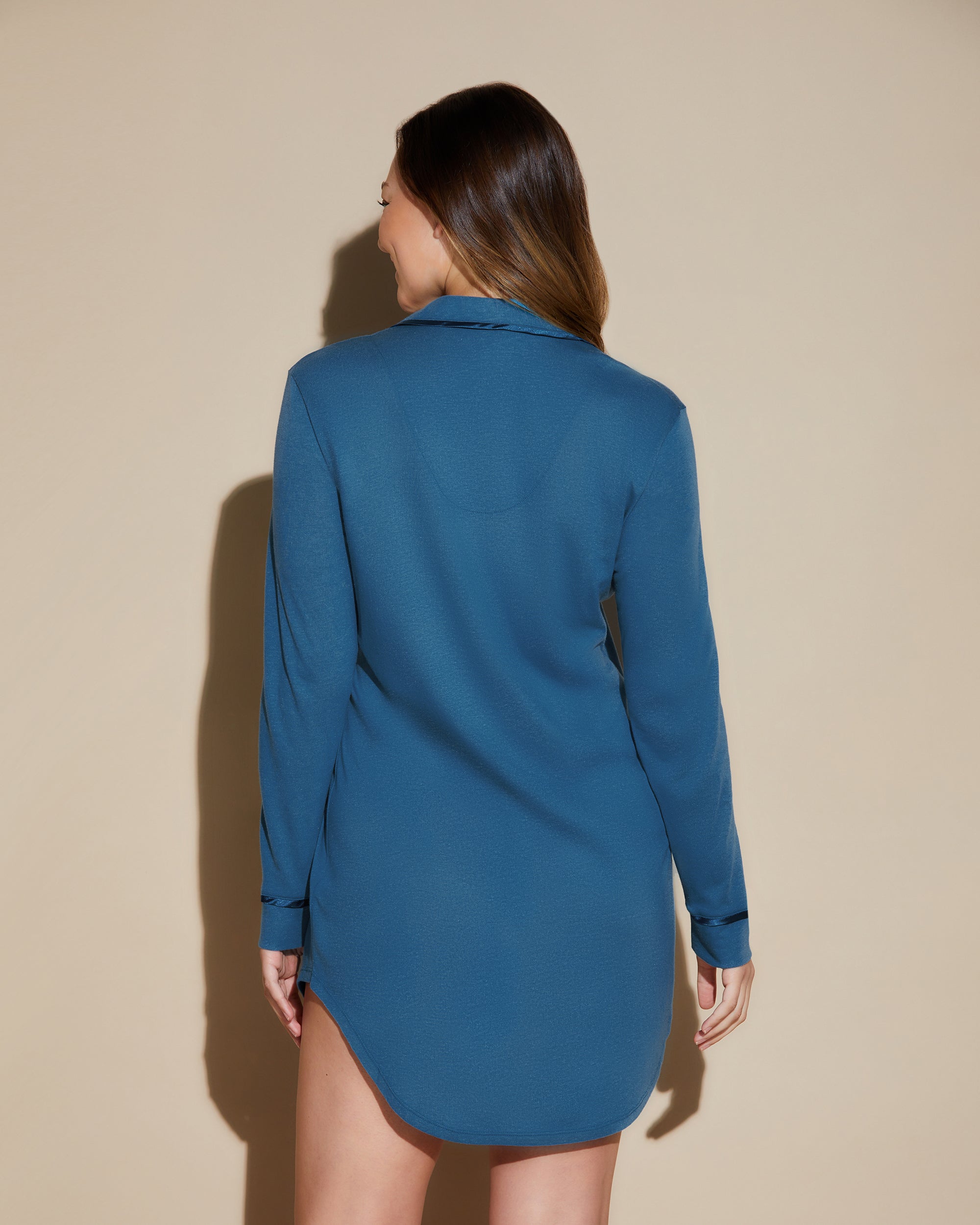 Bleue Chemise - Bella Chemise De Nuit