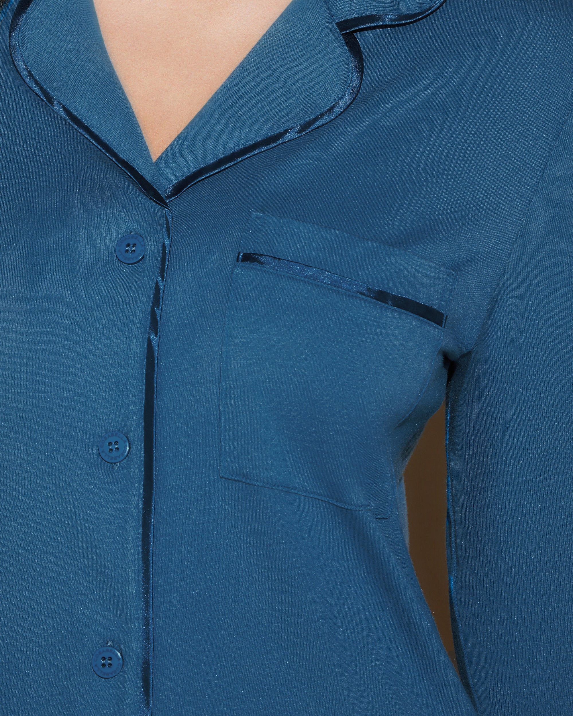 Bleue Chemise - Bella Chemise De Nuit