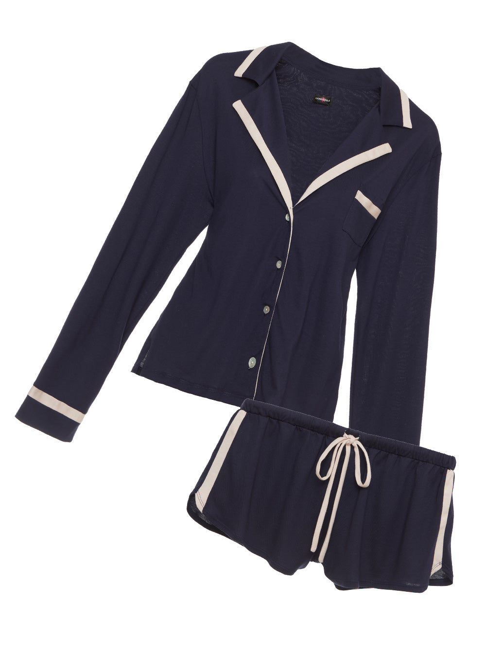 Viola Set, Bella Top A Maniche Lunghe E Boxer