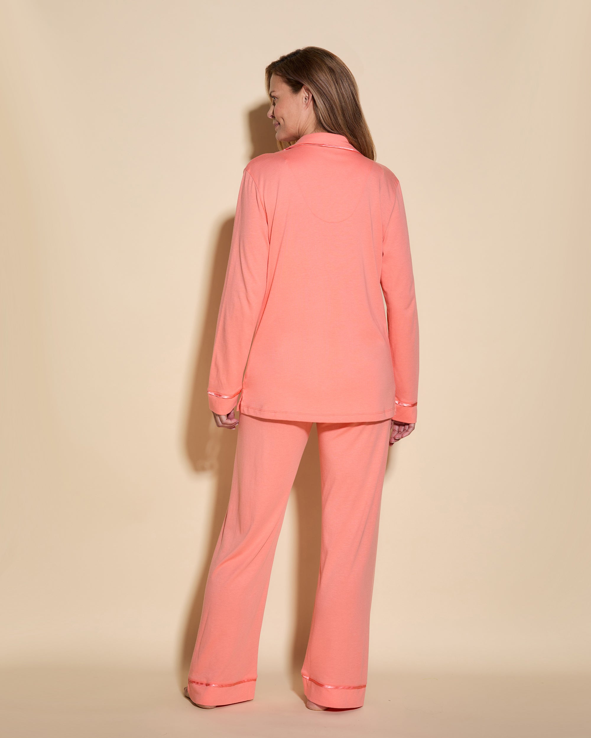 Arancia Set - Bella Top A Manica Lunga E Pantalone Lungo
