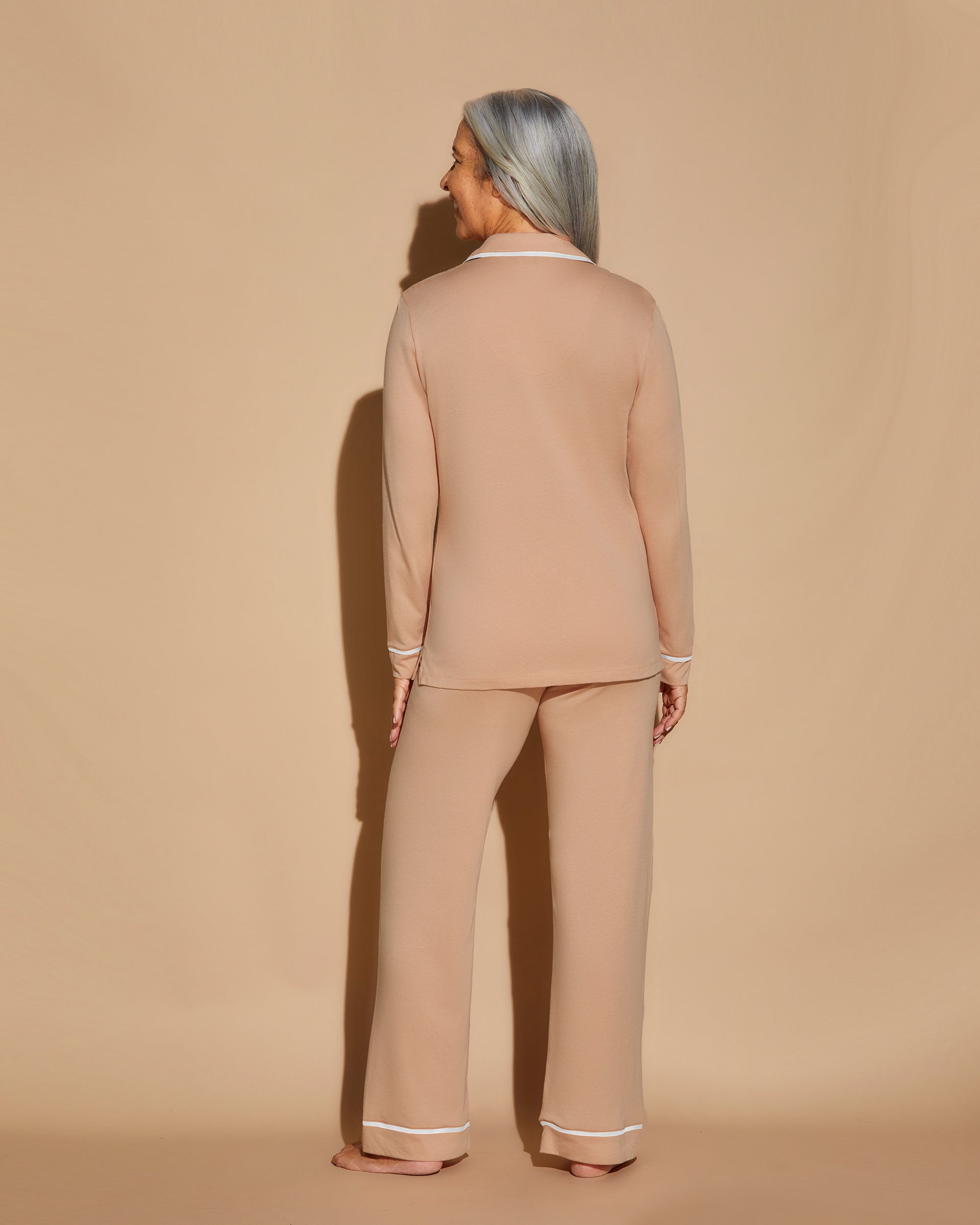 Marron Ensemble - Bella Haut Manches Longues Et Pantalon 