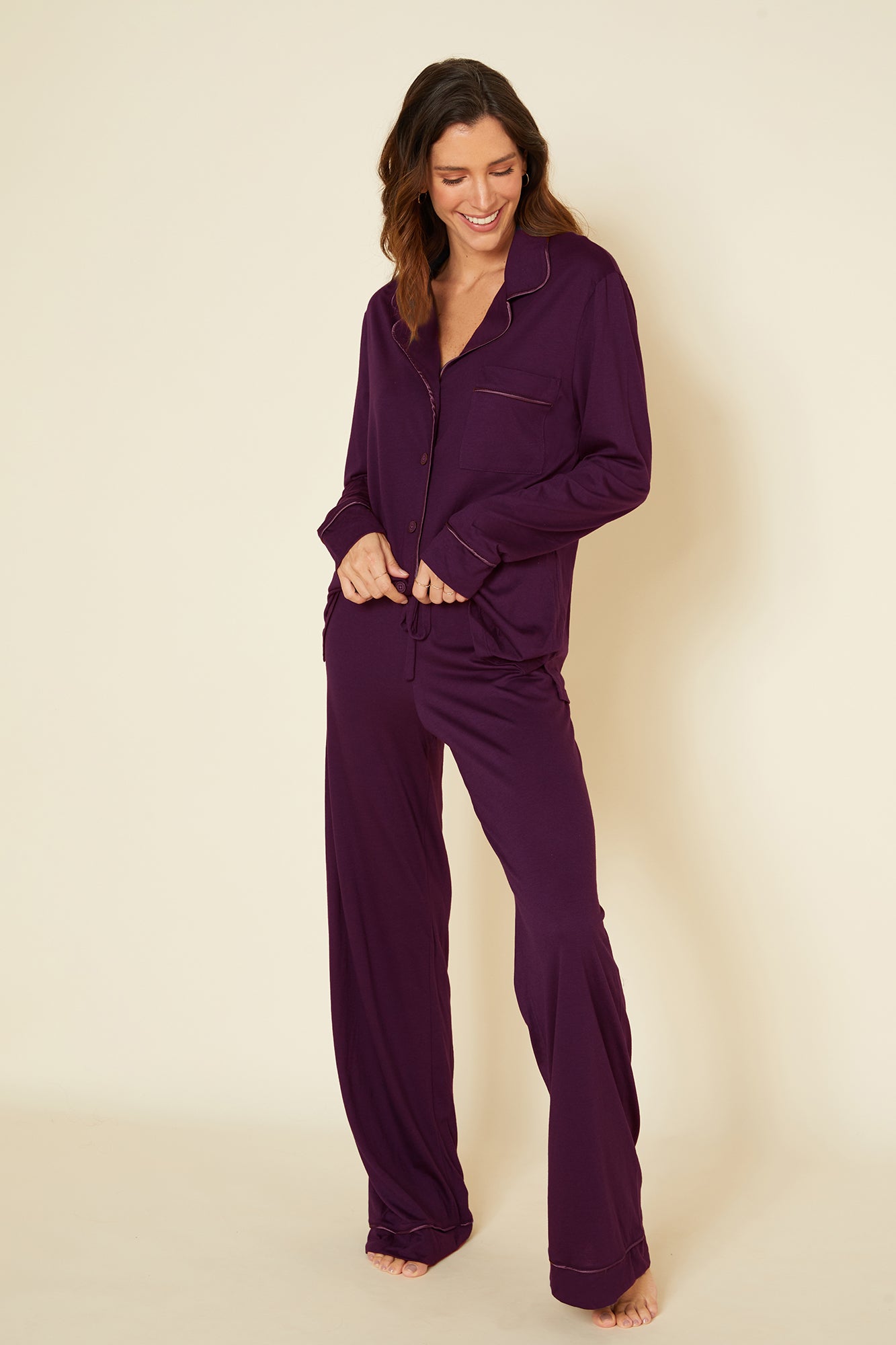 Violette Ensemble - Bella Ensemble De Pyjama Haut Manches Longues Et Short