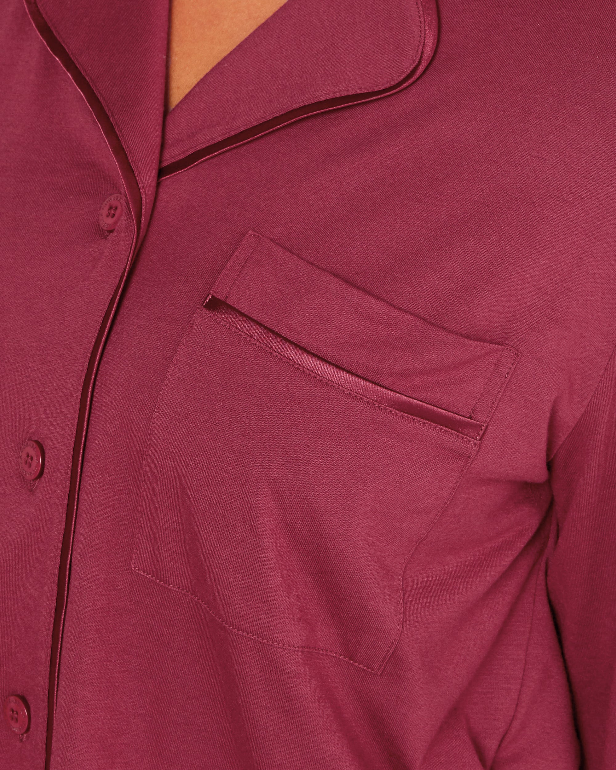 Roja Conjuntos - Bella Camisa De Manga Larga Holgada Y Pantalones