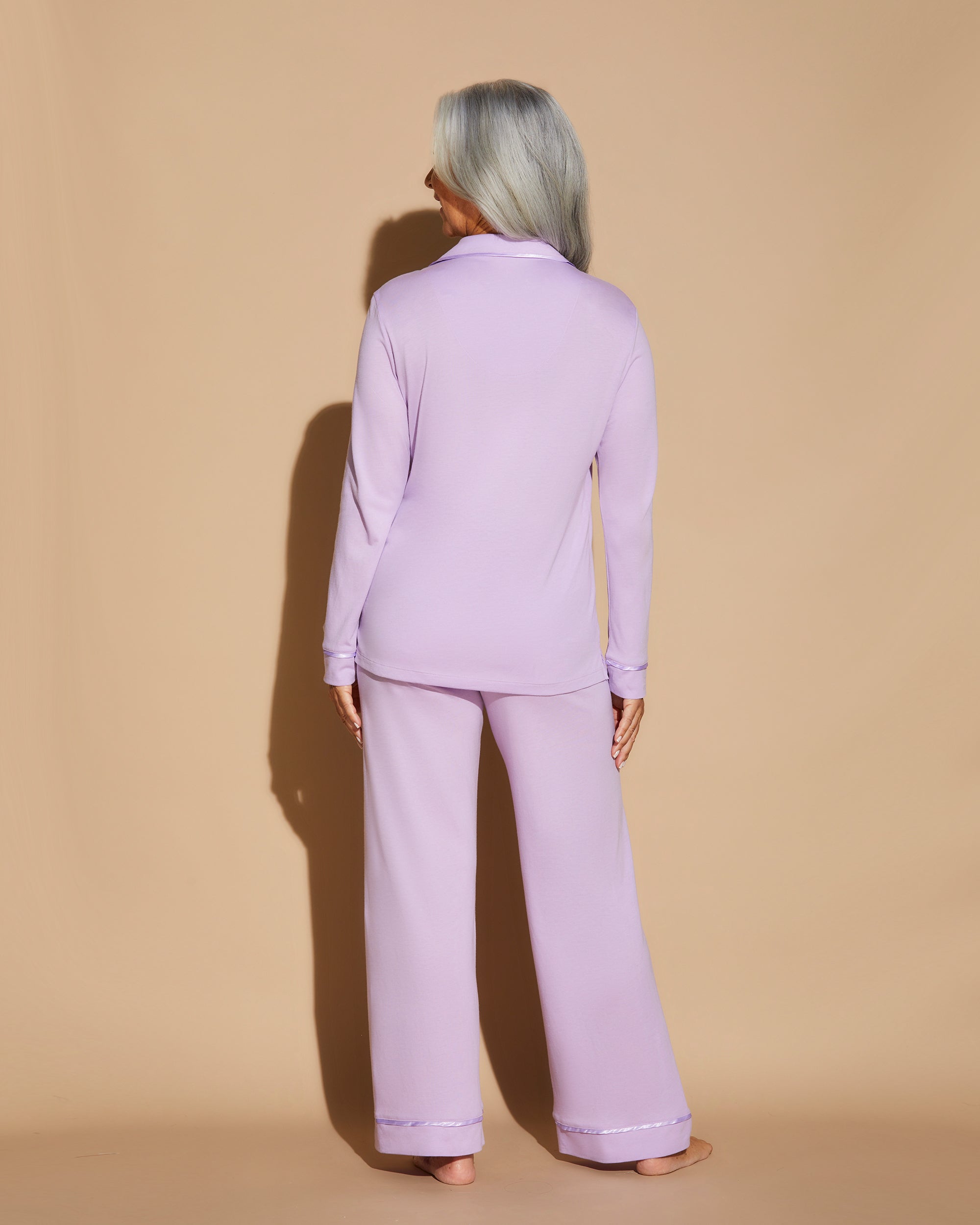 Lila Set - Bella Langärmligem Oberteil Und Hose