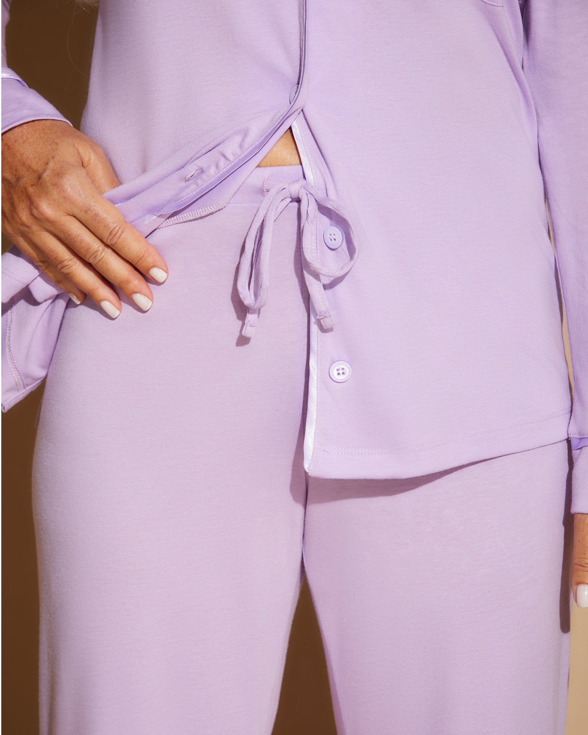 Lila Set - Bella Langärmligem Oberteil Und Hose