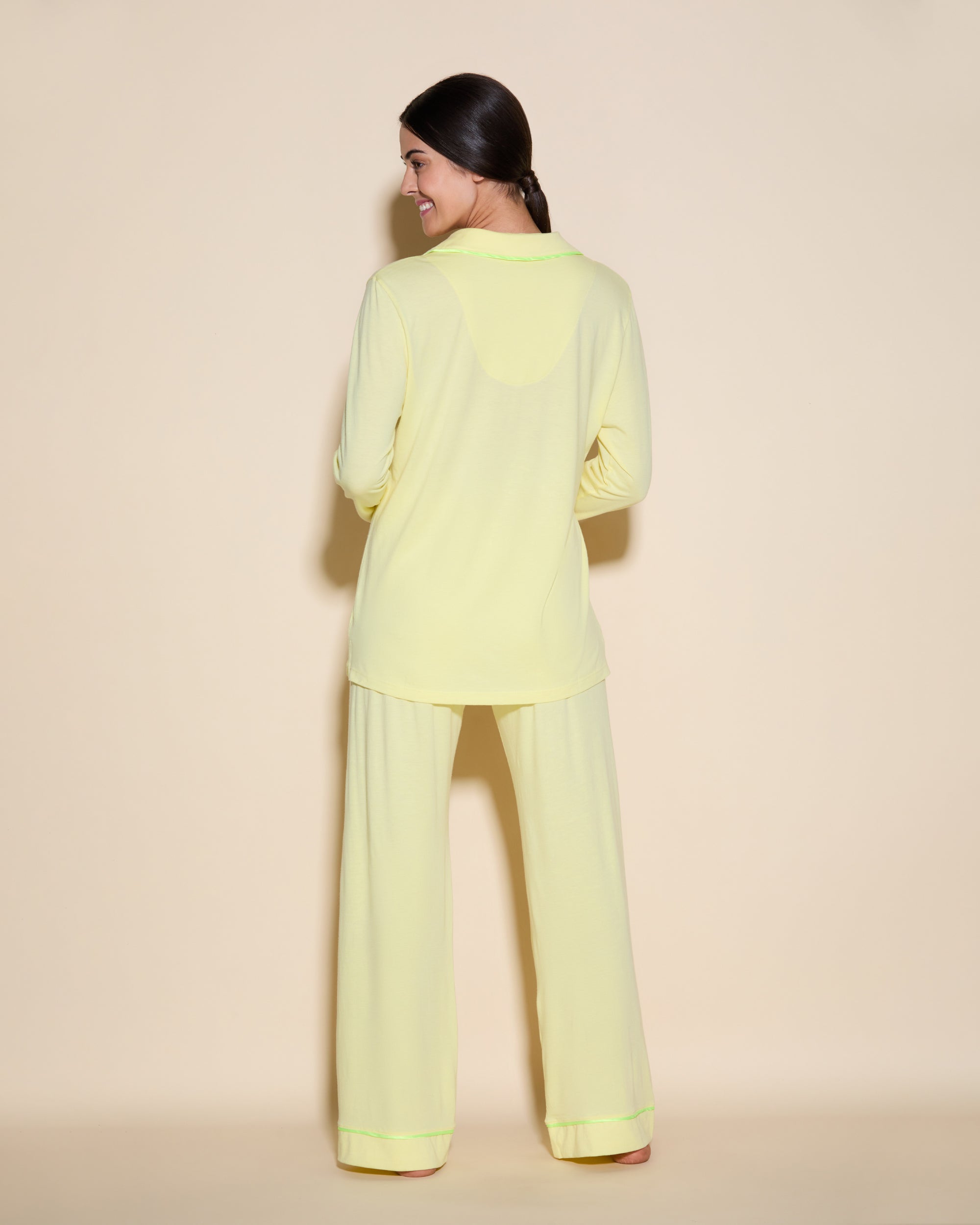 Jaune Ensemble - Bella Haut Manches Longues Et Pantalon 