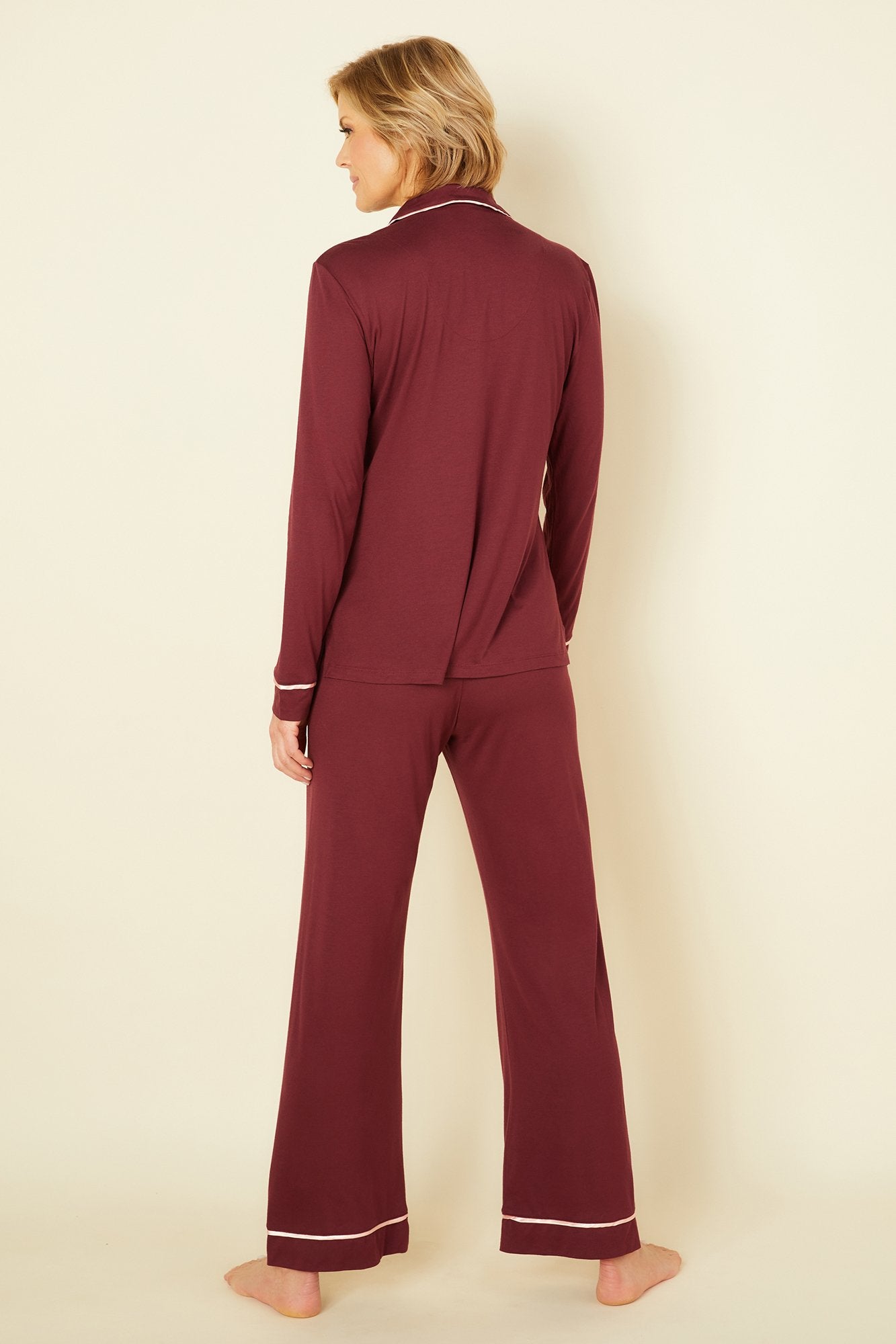 Rouge Ensemble - Bella Haut Manches Longues Et Pantalon 