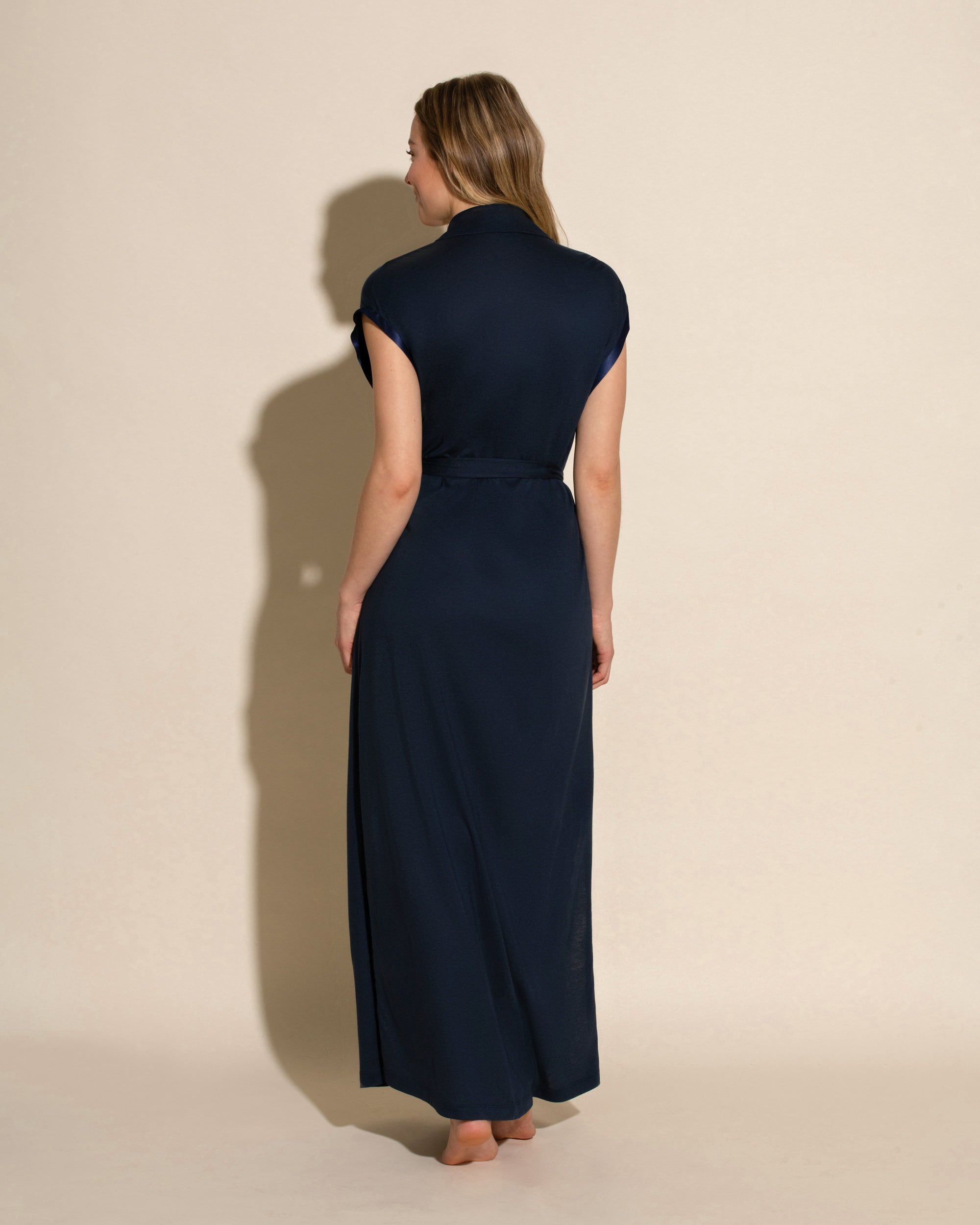 Azul Batas - Bella Conjunto De Bata Larga Y Pantalones Cortos