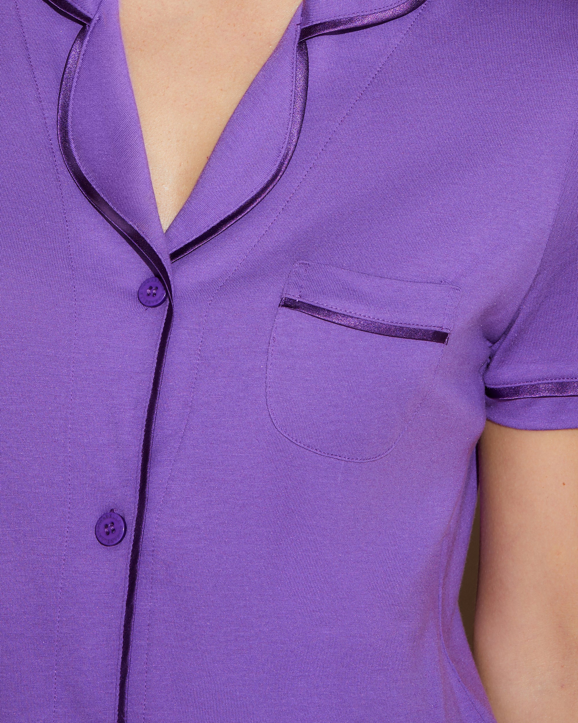 Violette Ensemble - Bella Ensemble De Pyjama Haut Manches Courtes Et Short