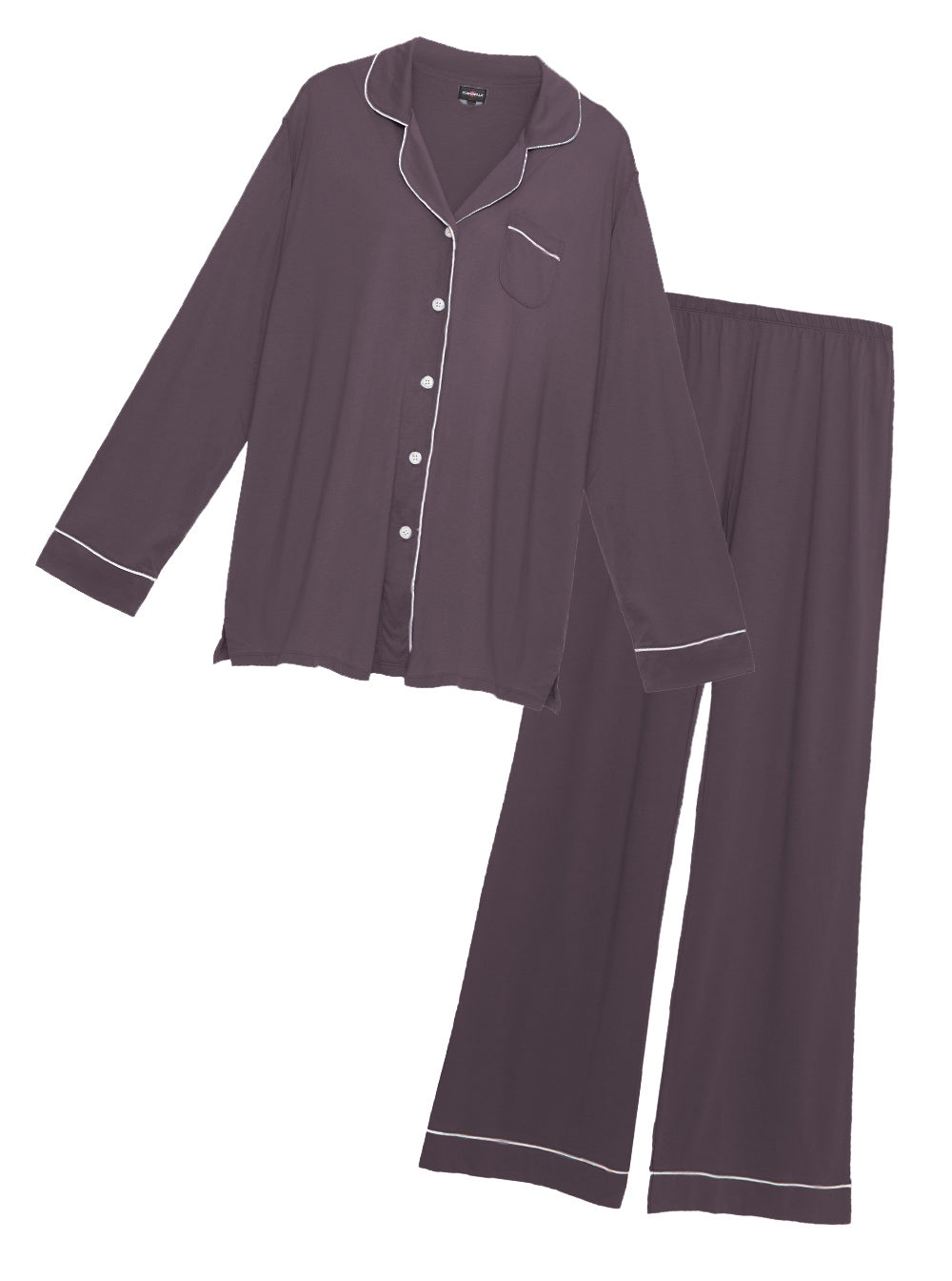 Viola Set - Bella Pigiama Con Pantaloni E Top A Maniche Lunghe