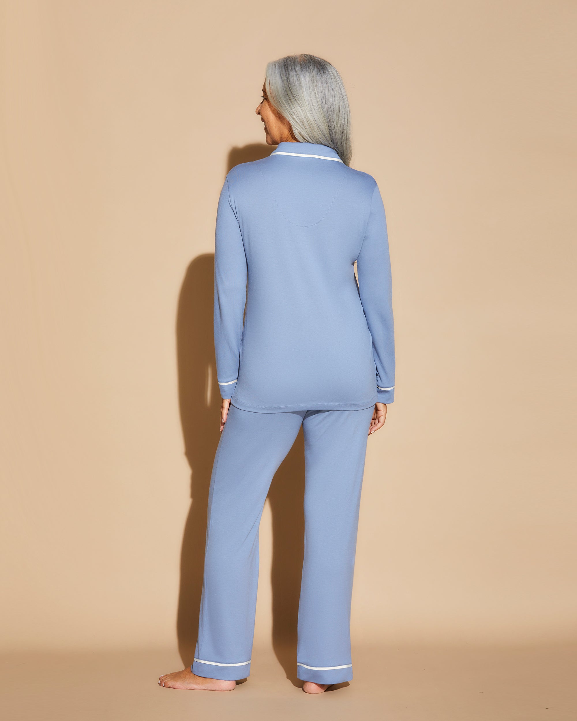 Blau Set - Bella Langärmliges Oberteil & Hose Im Set