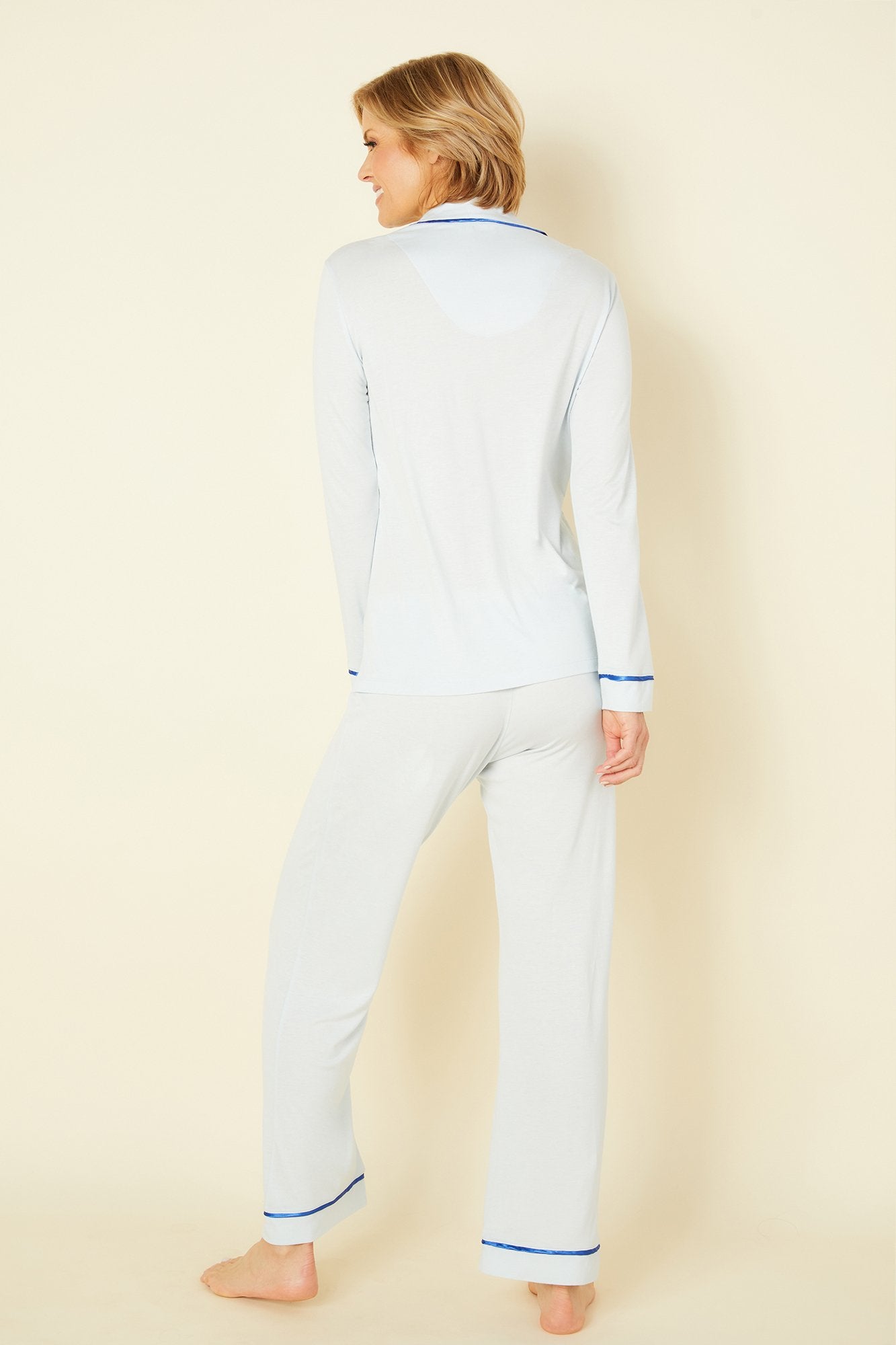 Blue Set - Bella Long Sleeve Top & Pant Pajama Set