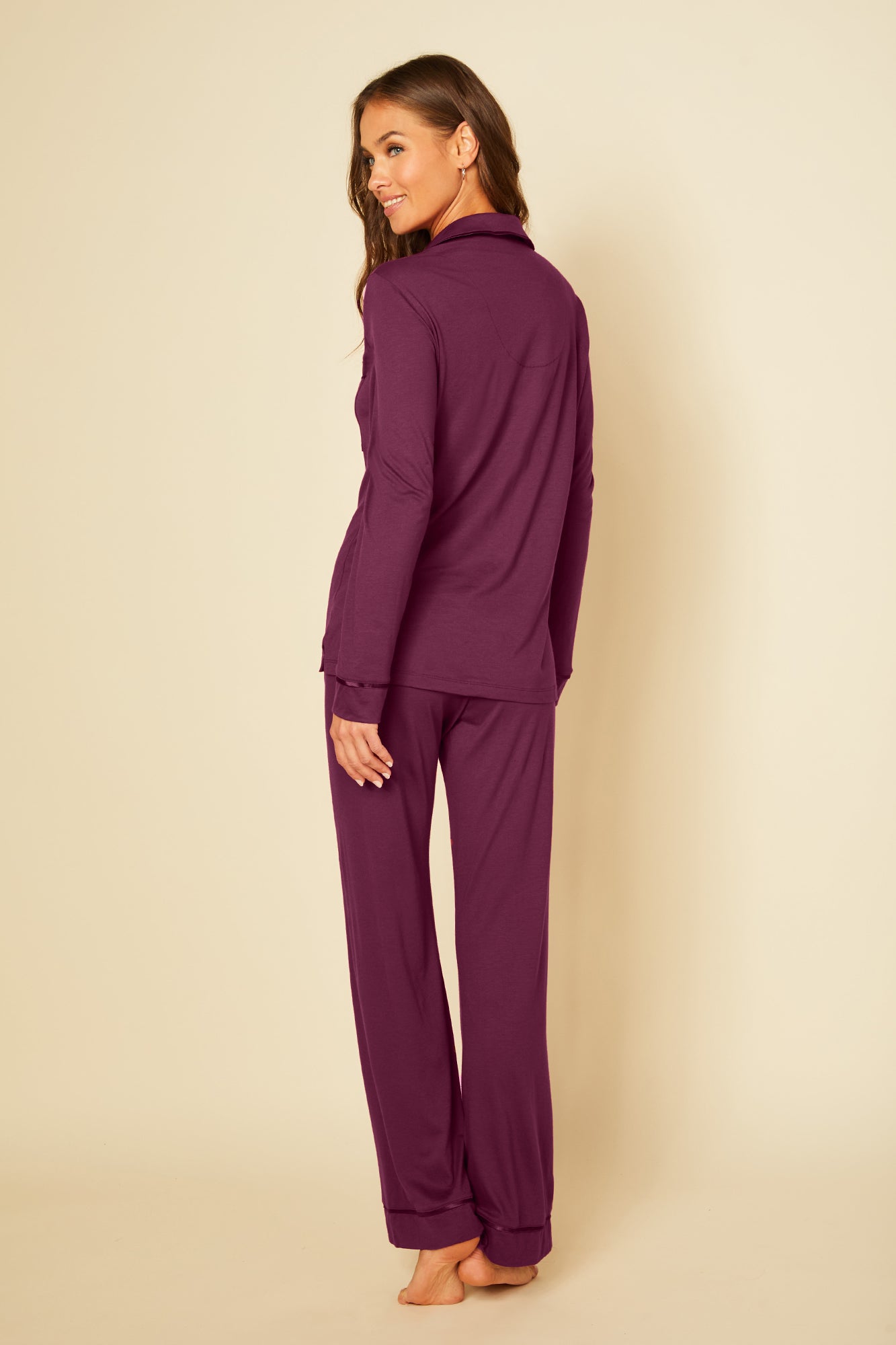 Purple Set - Bella Long Sleeve Top & Pant Pajama Set