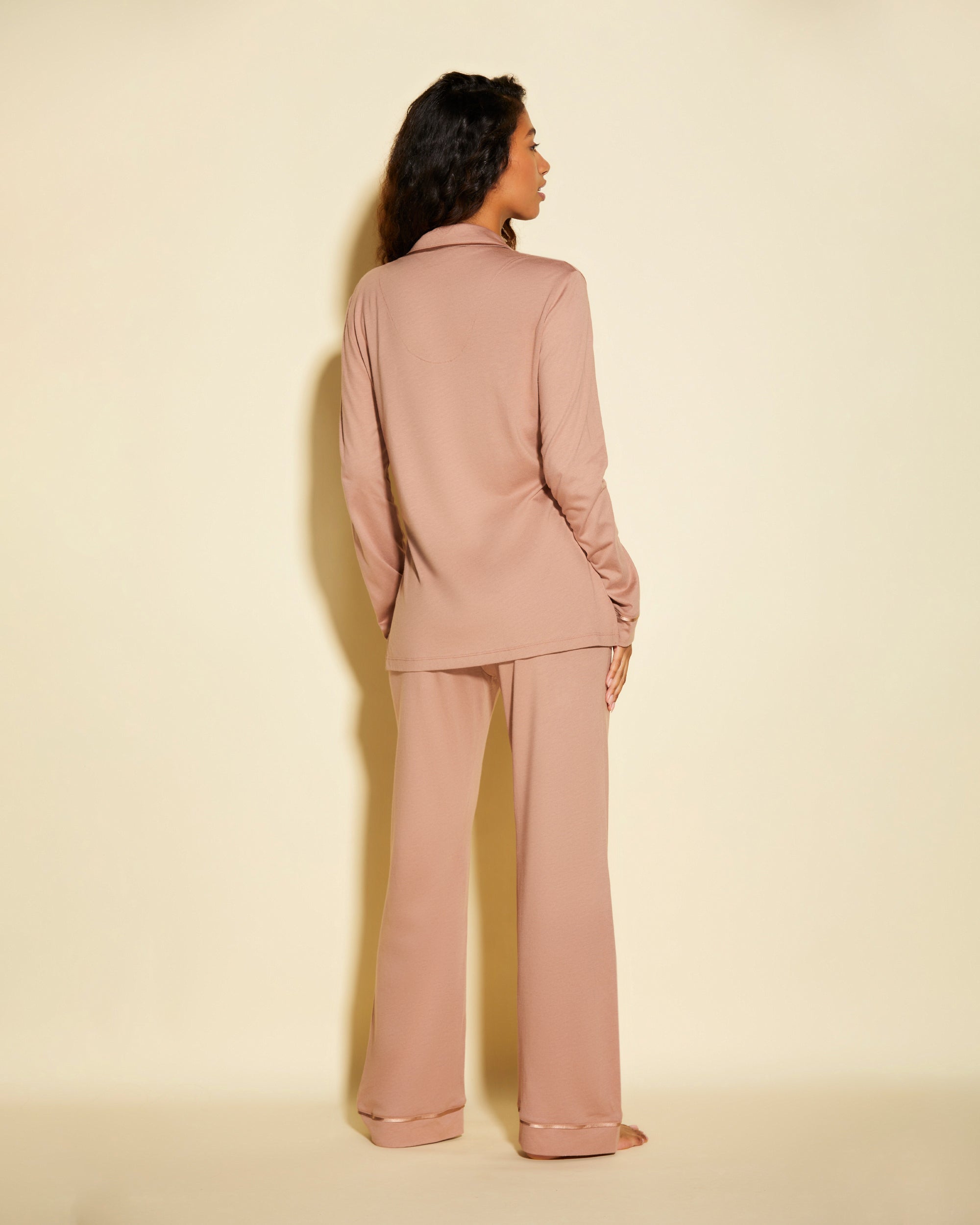 Beige Ensemble - Bella Ensemble De Pyjama Haut Manches Longues Et Pantalon